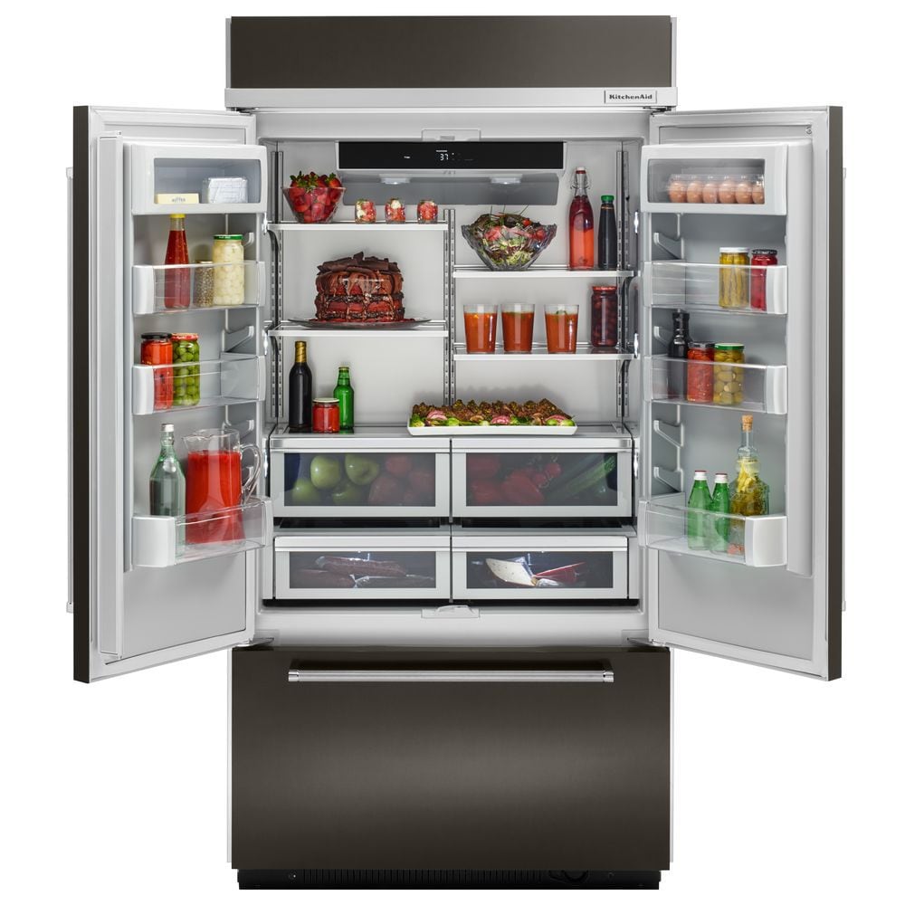 KitchenAid 24.2-cu ft Built-In French Door Refrigerator with Ice Maker ...