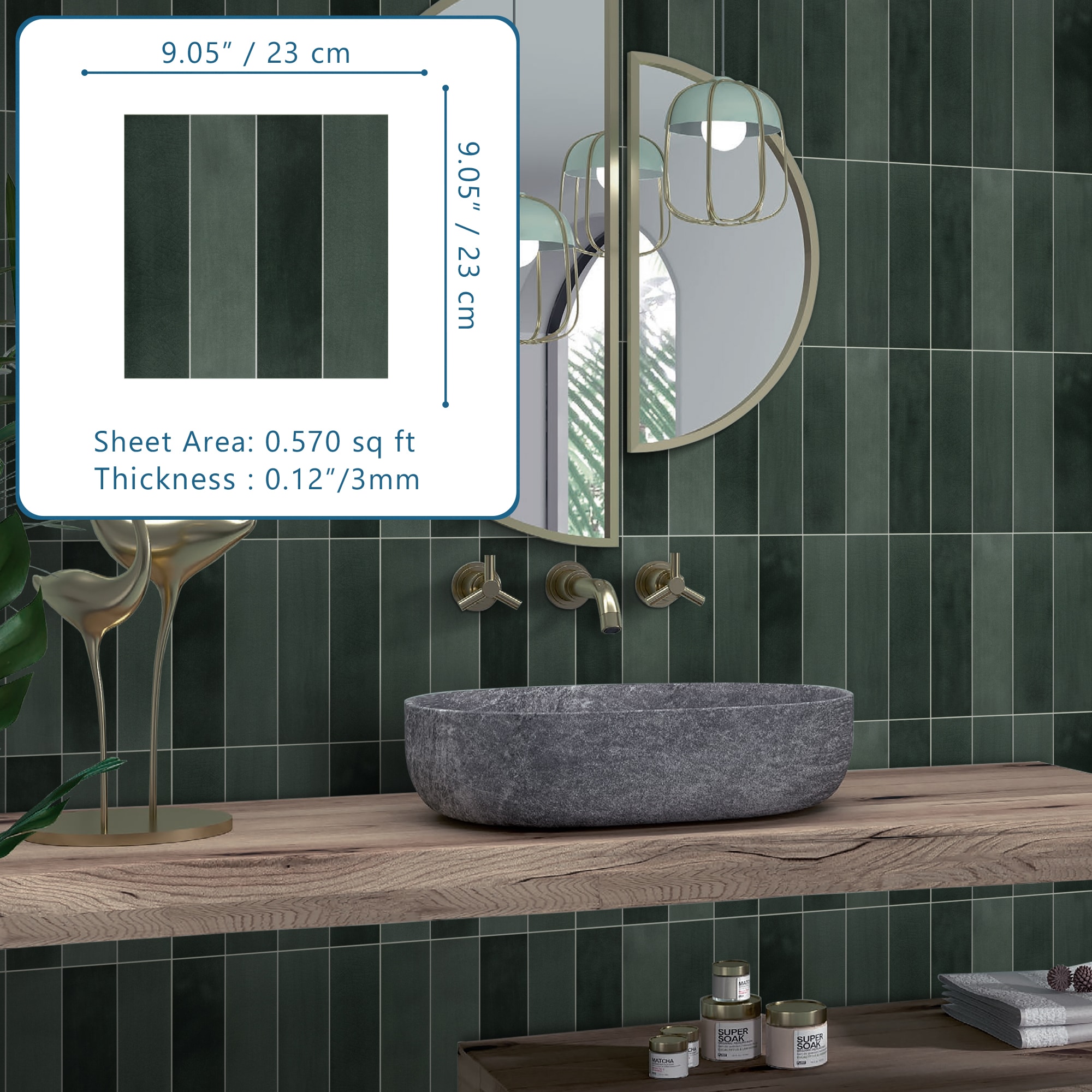SUNWINGS SQAPTN-MIX-20 Ceramic-Tile - View #7