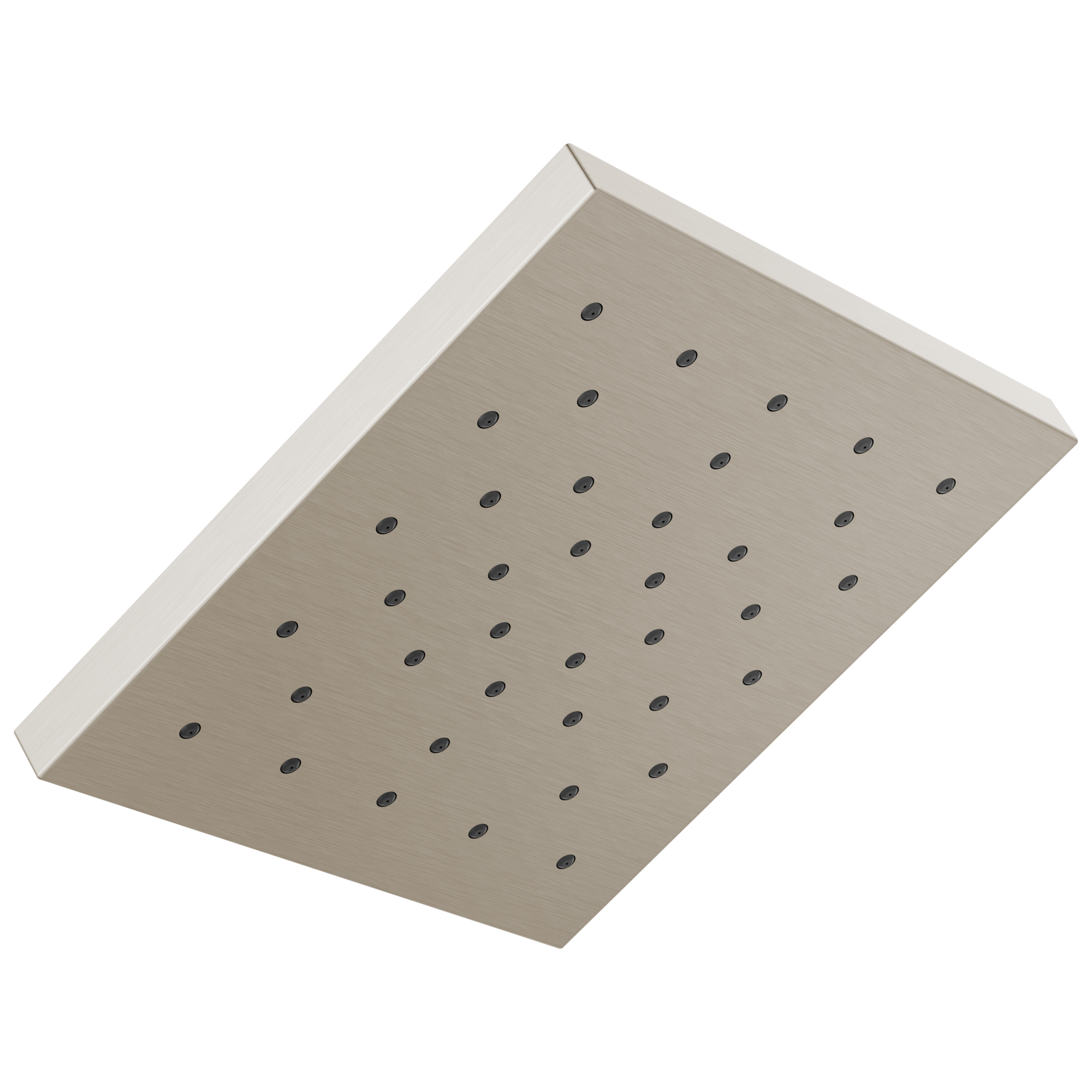 Delta 52161-SS-PR25 1.0 -Spray Lumicoat Stainless 12-in Square Fixed High Pressure Rain Shower Head 2.5 GPM