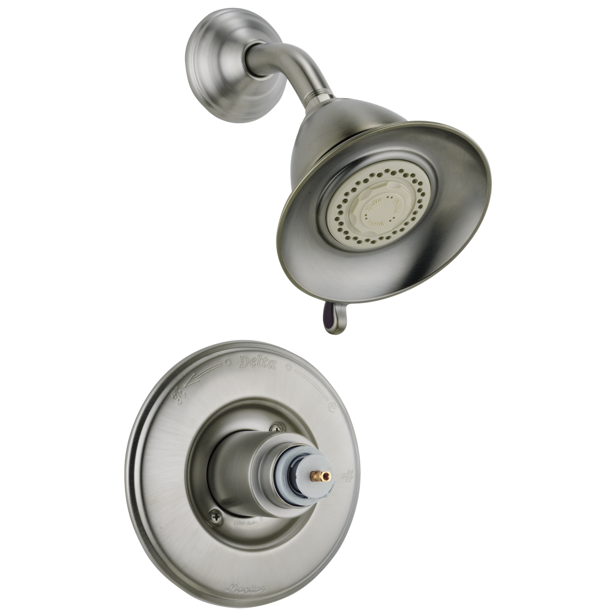 Delta T14255-SSLHP Victorian Stainless Sold separately Multi-function 5.5-Inches Round Shower Faucet