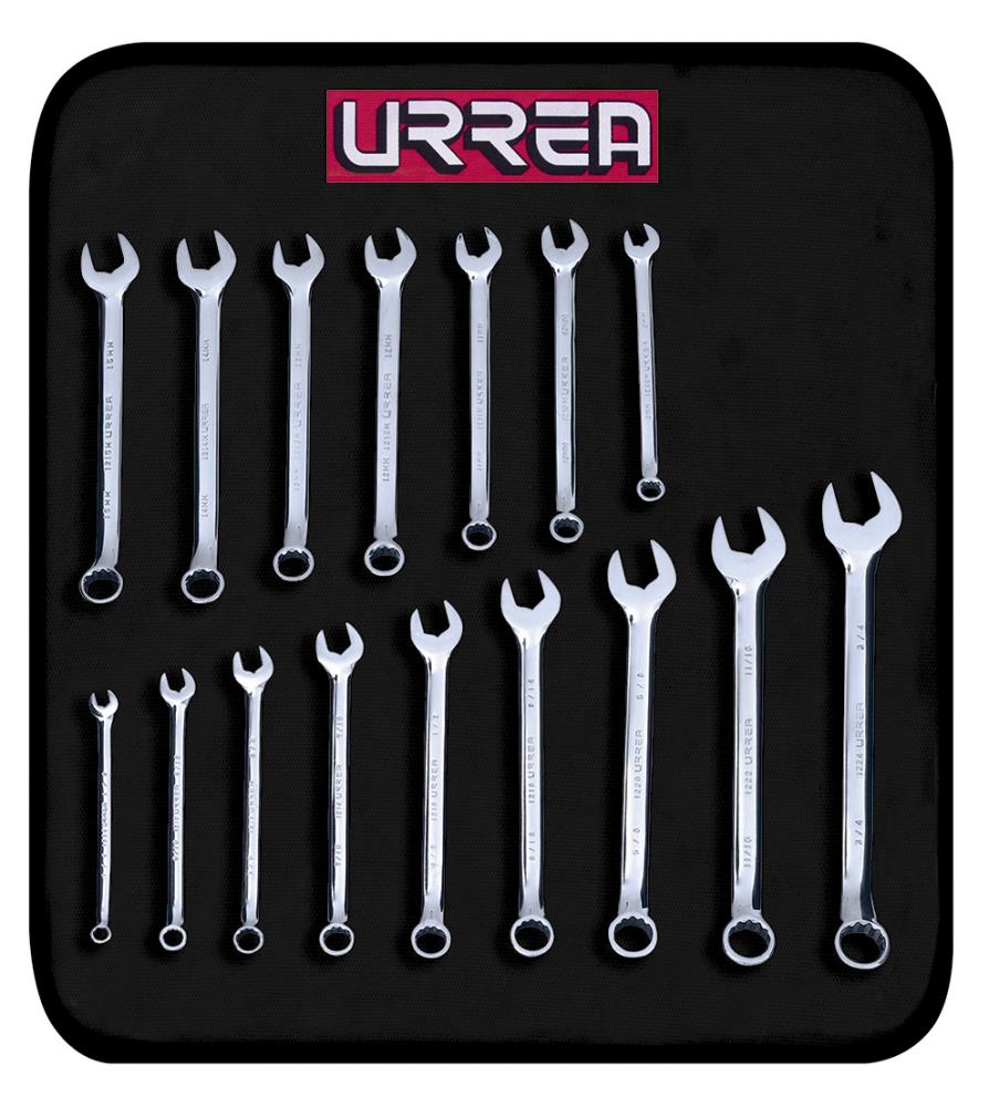 16 Metric Spanners 6-22mm Hilka Combination Spanner Set 
