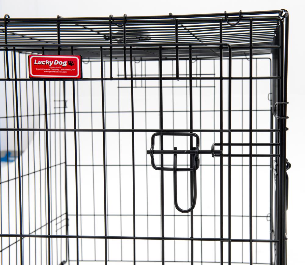 Lucky Dog Plastic and Wire Dog Crate Medium 2.5 ft L x 1.75 ft W x 2 ft H in the Crates Kennels department at Lowes