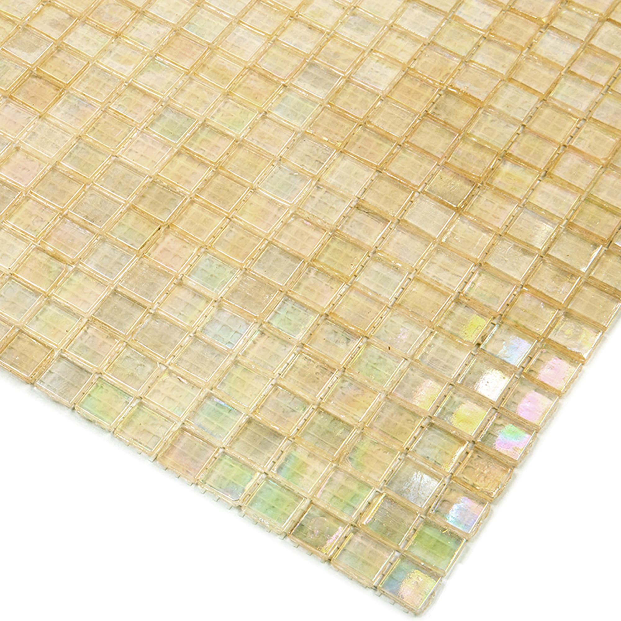 Apollo Tile Skosh Light Fawn Beige 11-1/2-in x 11-1/2-in Glossy Glass Uniform Squares Floor and Wall Tile (18.69-sq. ft/ Carton)