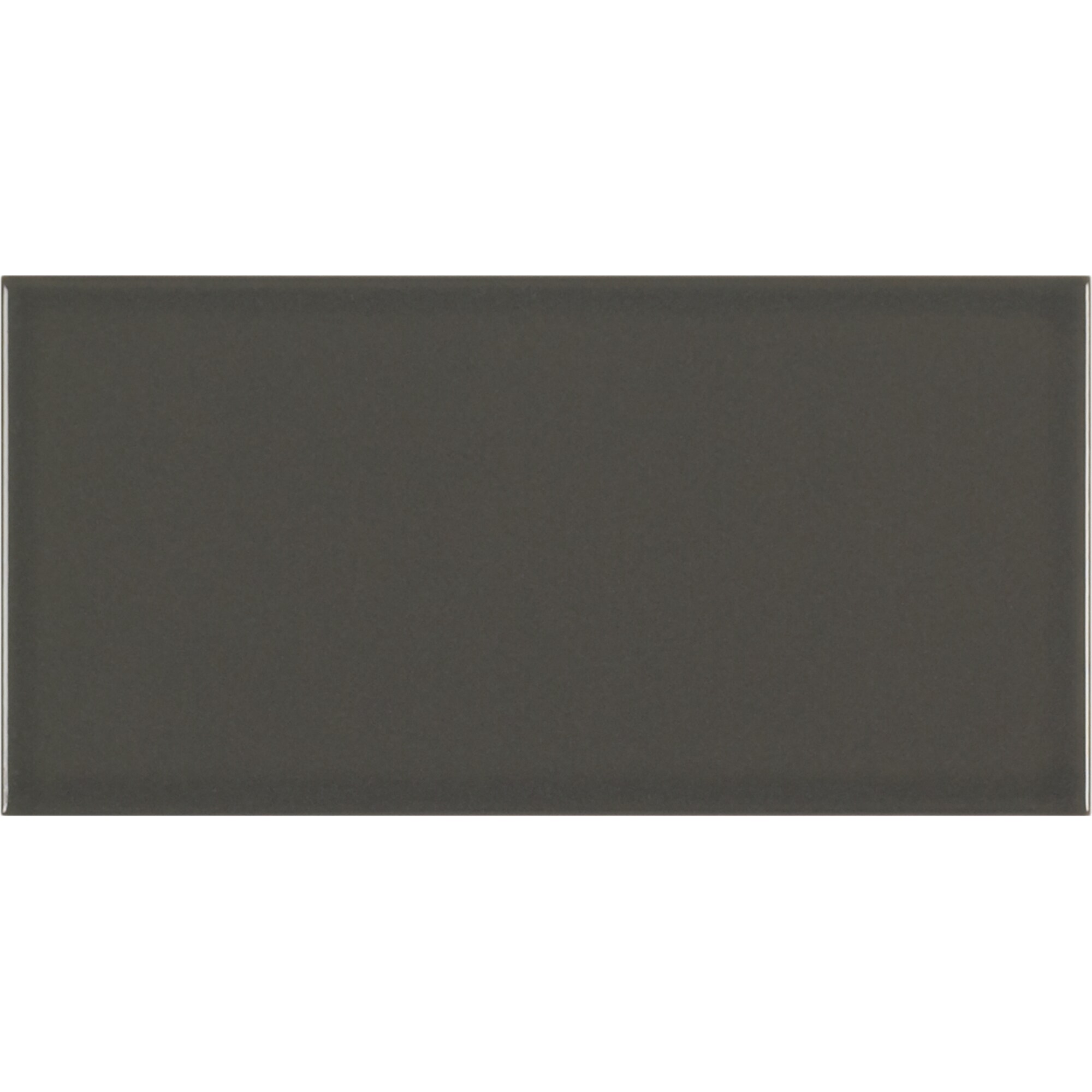 Crossville Playground 34-Pack Black/Satin 4-in x 12-in Satin Ceramic Subway Wall Tile