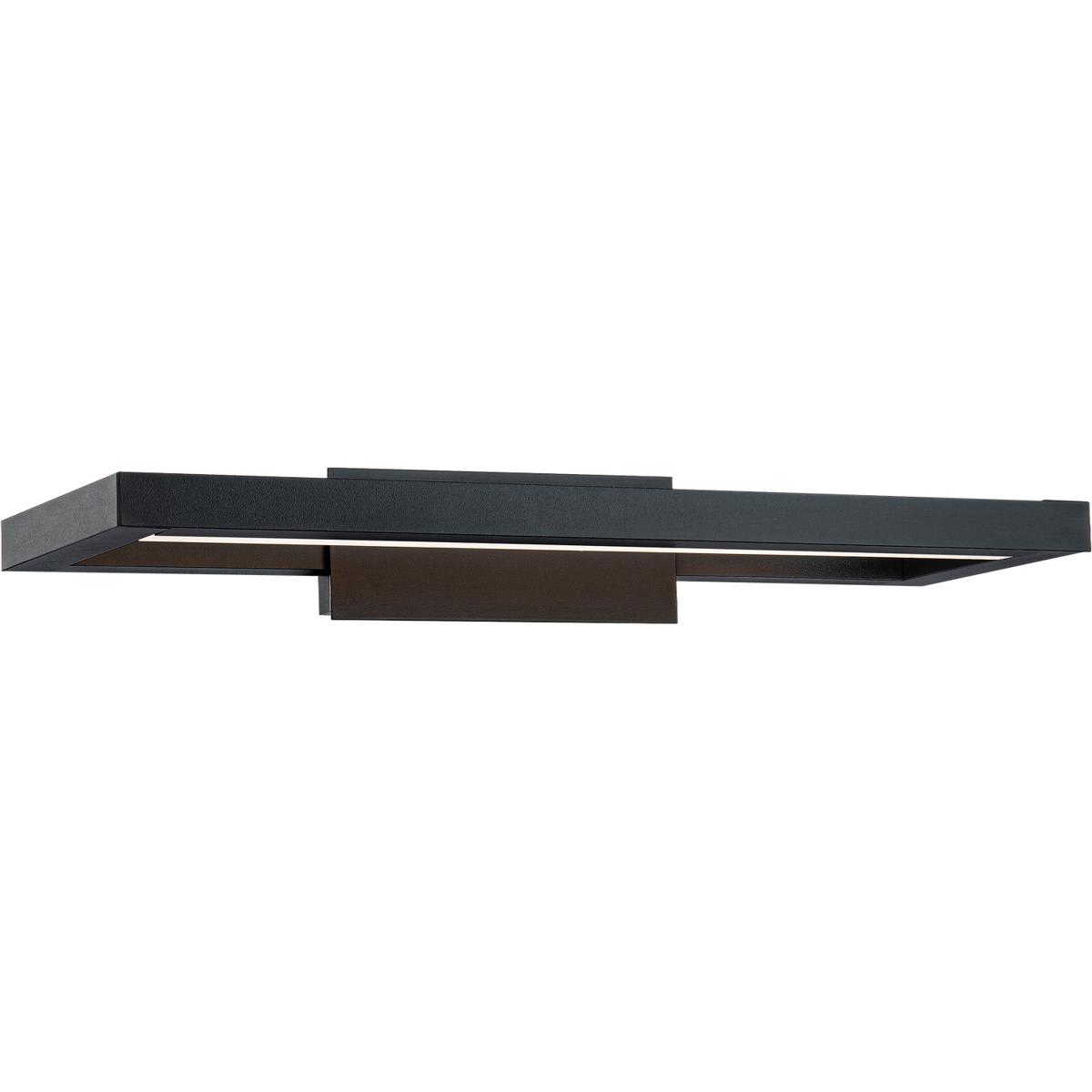 WAC Lighting - WS-89120-30-BK View LED 20 inch Black Bath Vanity and Wall Light in 3000K dweLED