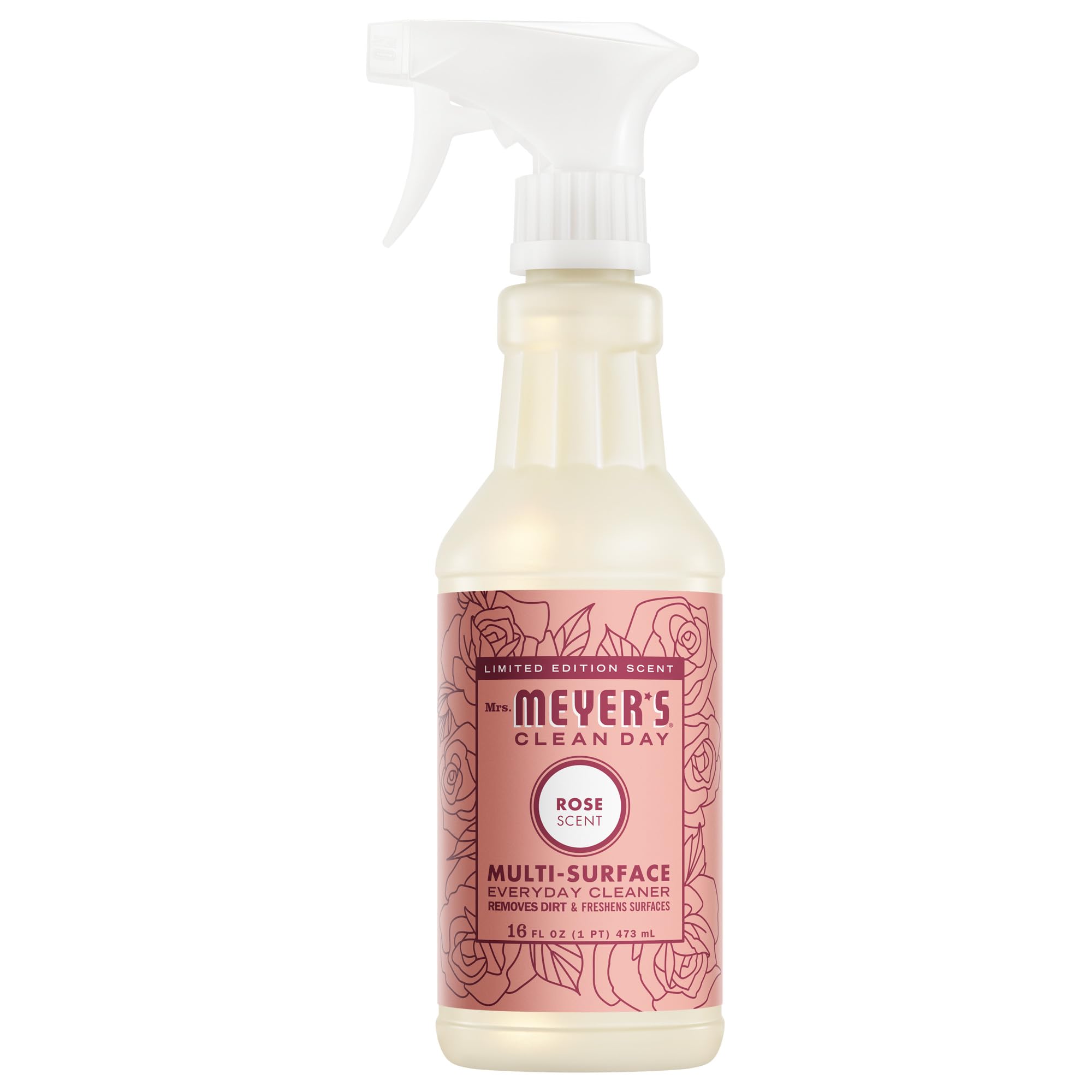 Mrs. Meyer's Clean Day  Multi-Surface Everyday Cleaner Rose Scent 16 Fl Oz Bottle