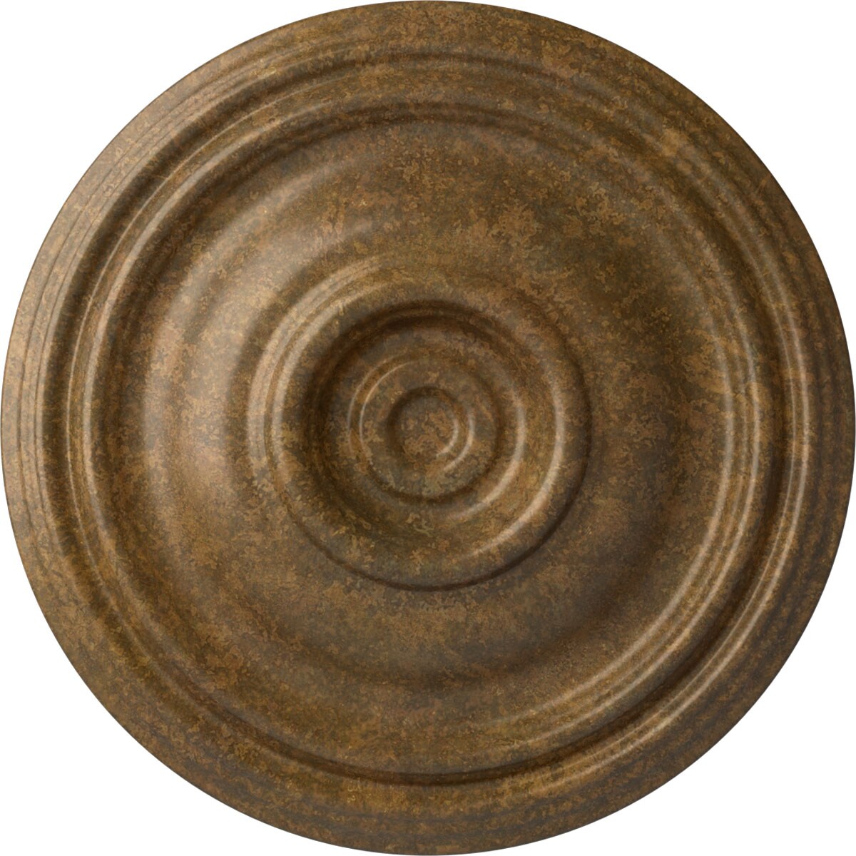 Ekena Millwork CM14TRRZS Traditional 14.75-in W x 14.75-in L Painted Rubbed Bronze Polyurethane Whole Ceiling Medallion