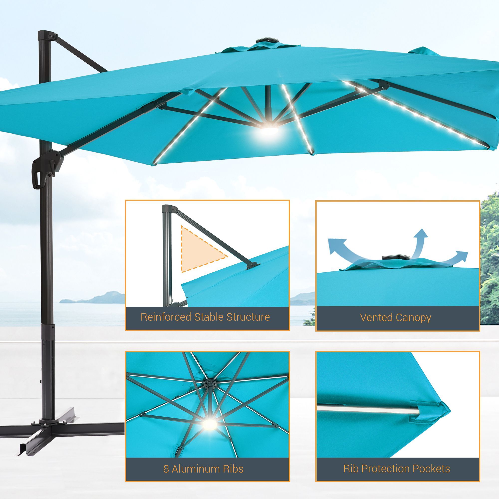 Sonkuki SD-NB2735-LEDLB Umbrellas-2 - View #2