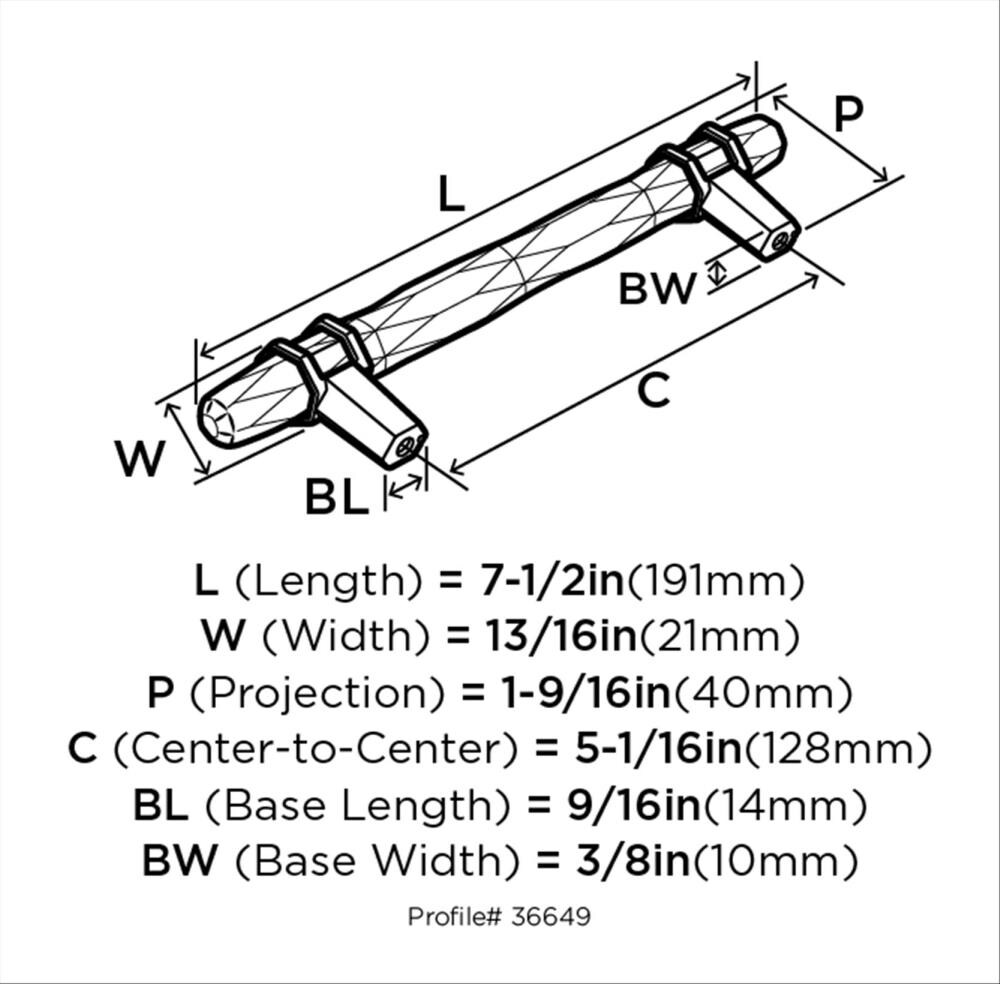 Amerock BP36649PNBBR Cabinet-Pulls - View #3