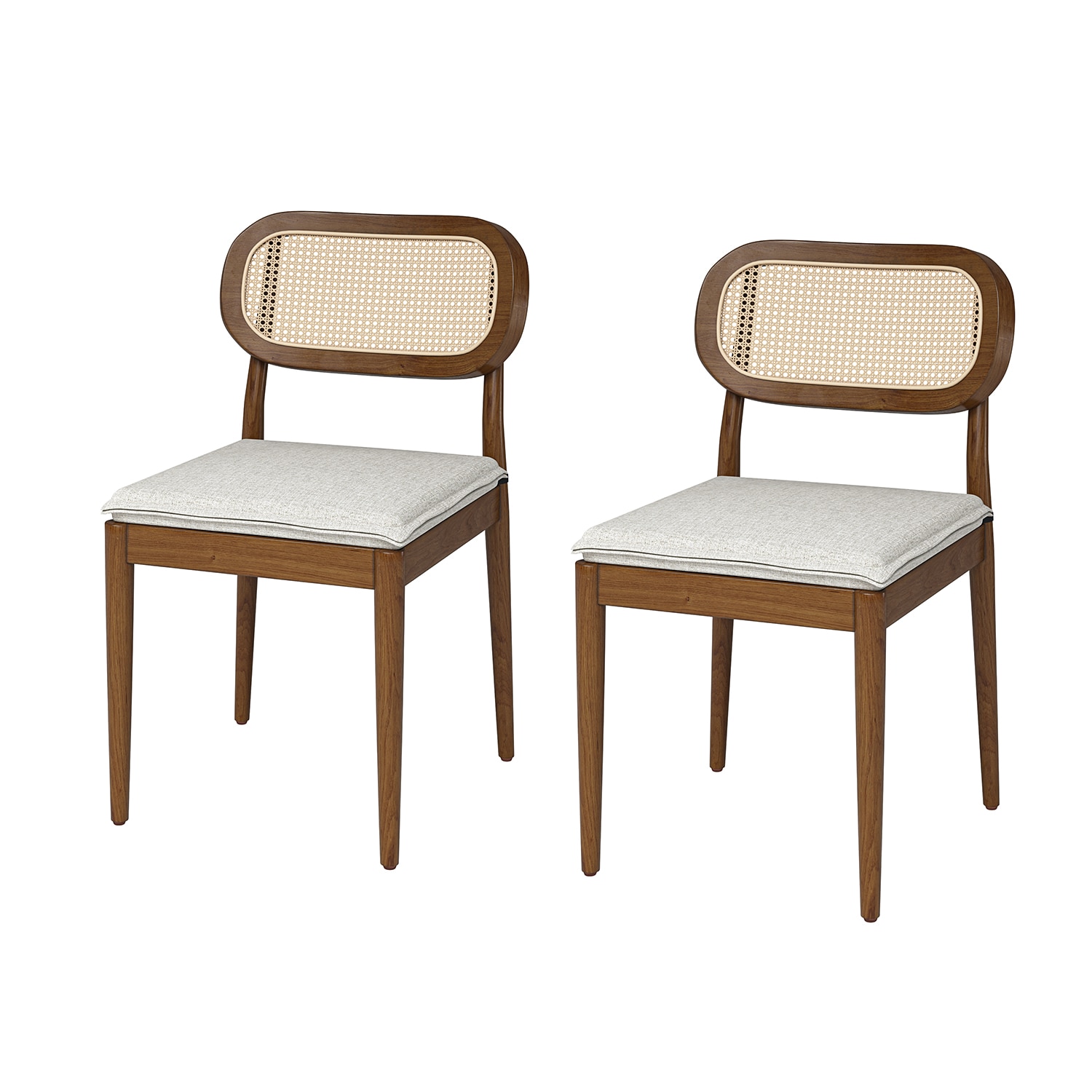 14 Karat Home - Konstantin Casual Polyester Upholstered Dining side chair ( Wood Frame )