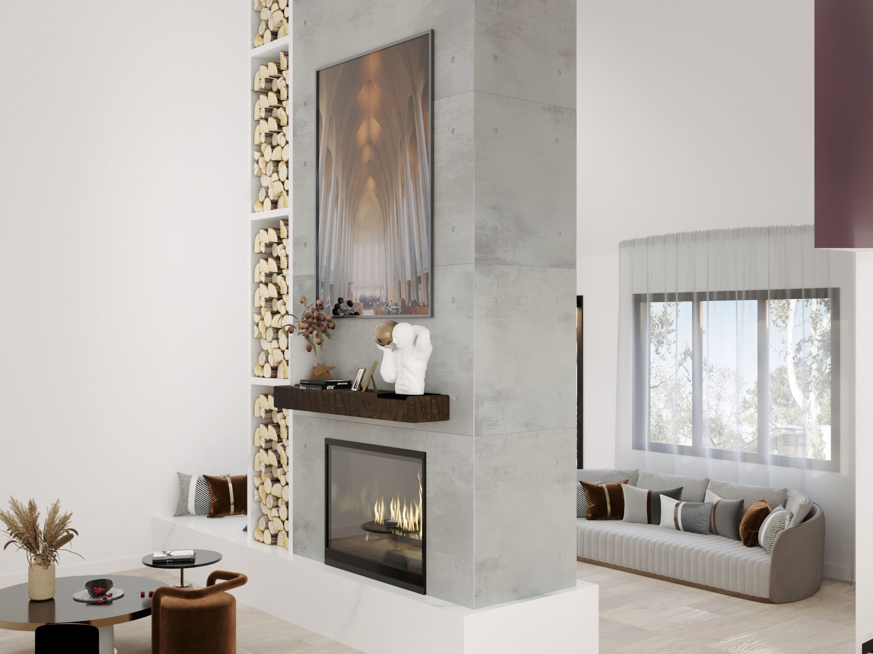 Dogberry M-HEWN4862DKCH Mantel-Shelves - View #8