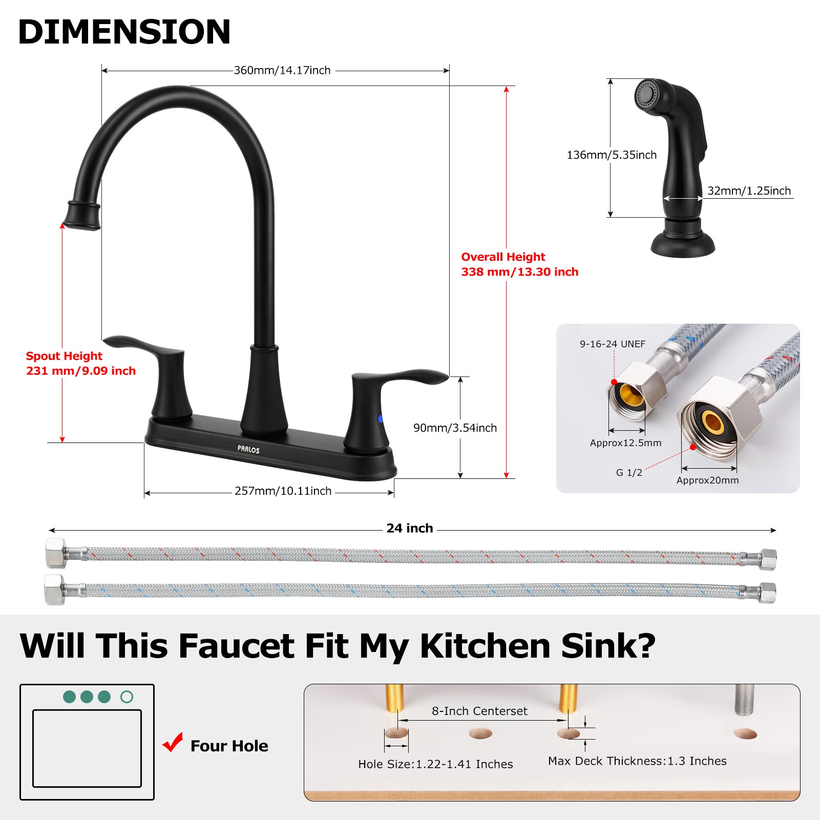 PARLOS 1413804 Kitchen-Faucets - View #7