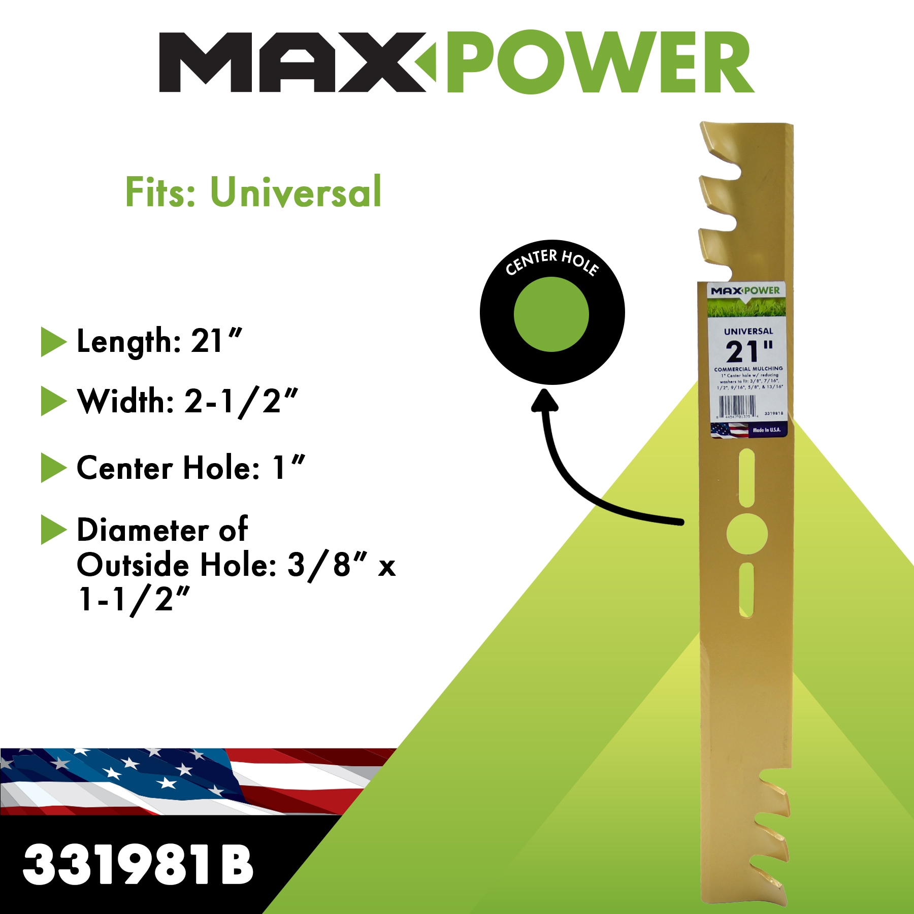 MaxPower 331981B Ope-Mower-Blades - View #2