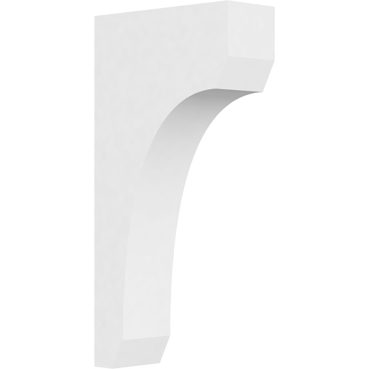Ekena Millwork CORP03X09X18LGY 3-in x 9-in x 18-in Standard legacy Unfinished White PVC Paintable Corbel