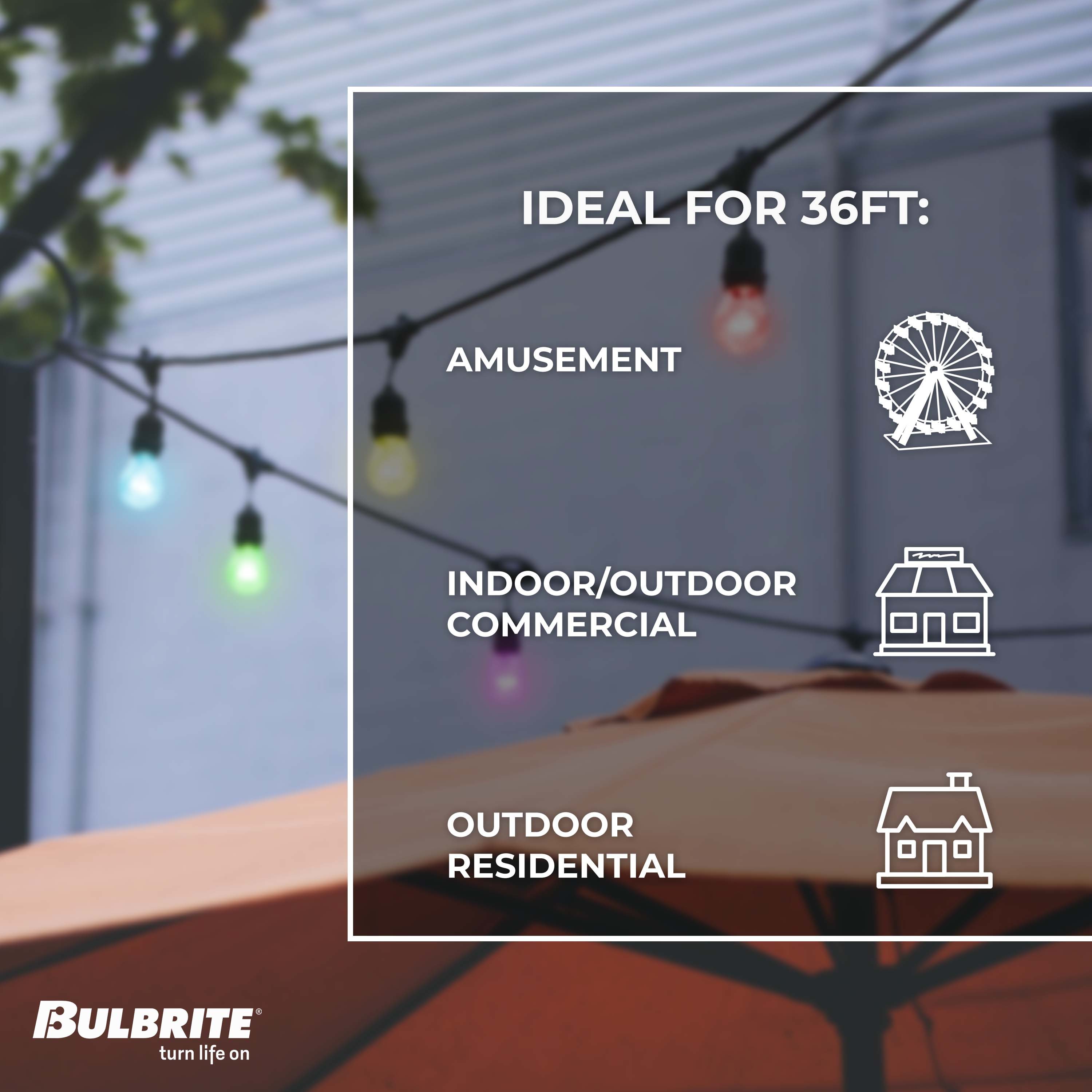 Bulbrite 814361 Patio-String-Lights - View #4