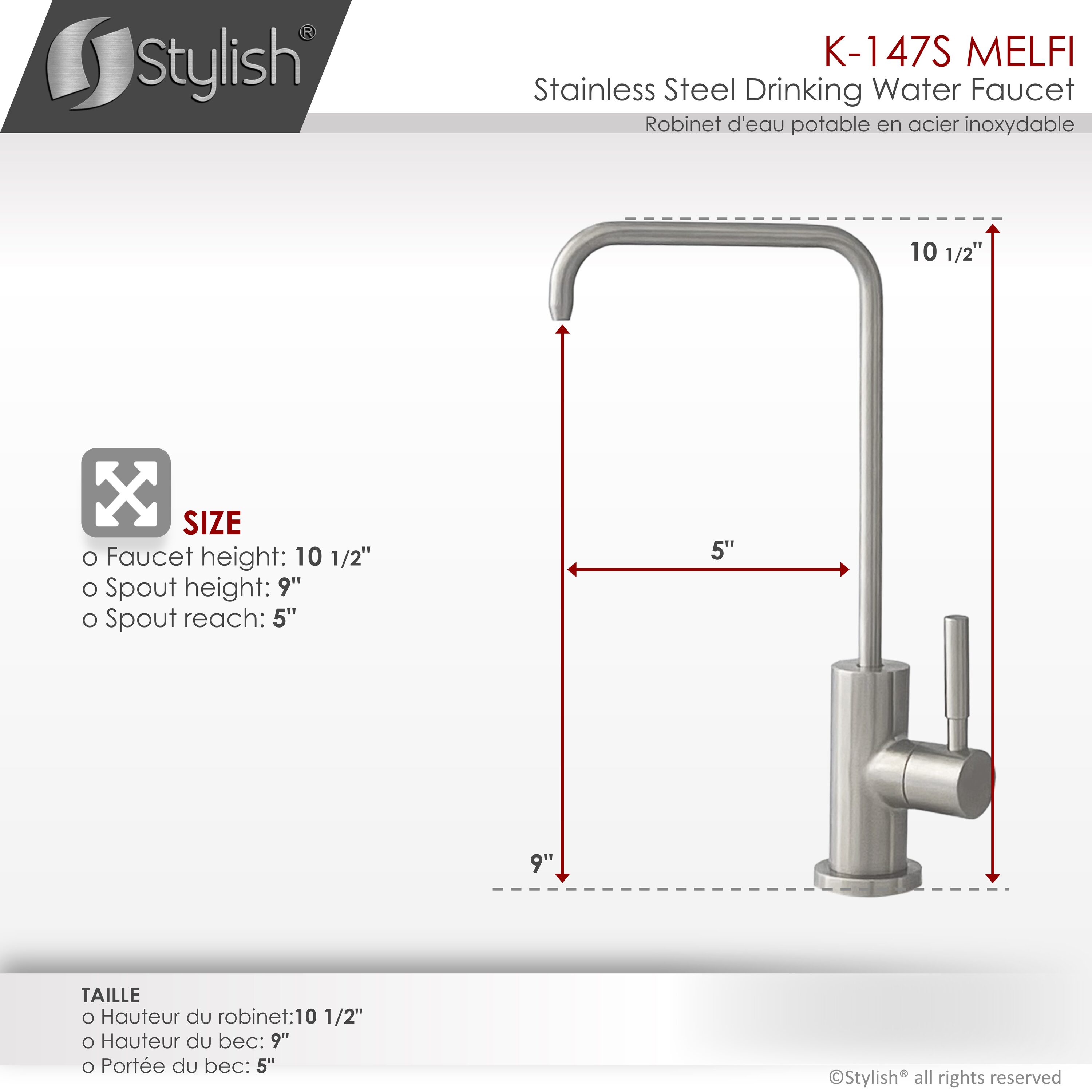 Stylish K-147S Kitchen-Faucets - View #3