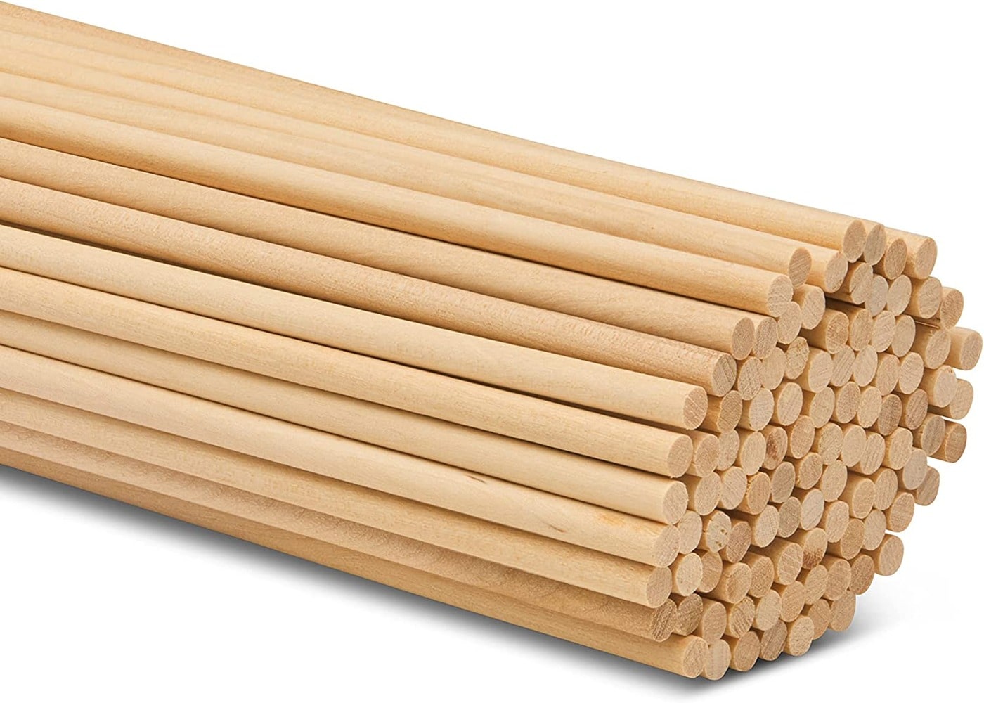25/50 PCS Dowel Rods Wood Sticks Wooden Dowel Rods ,Natural Wood