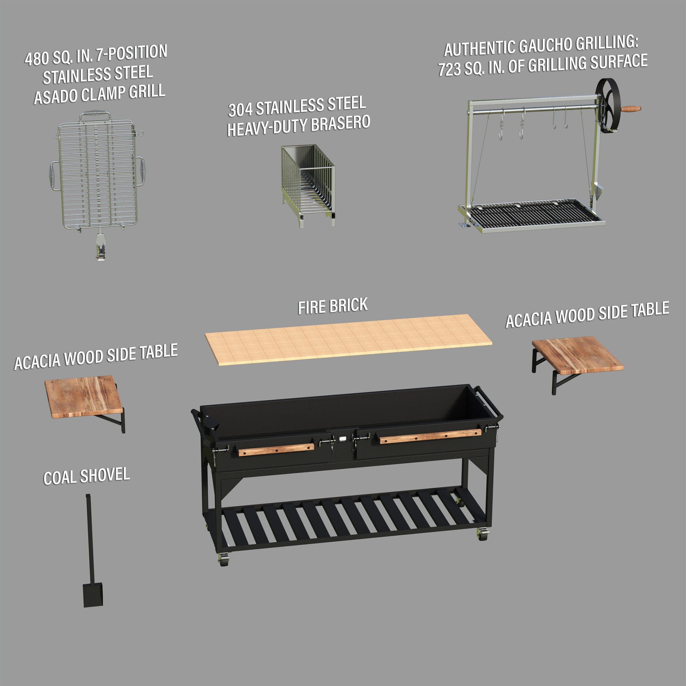 Backyard Discovery 2404045COM Charcoal-Grills - View #15