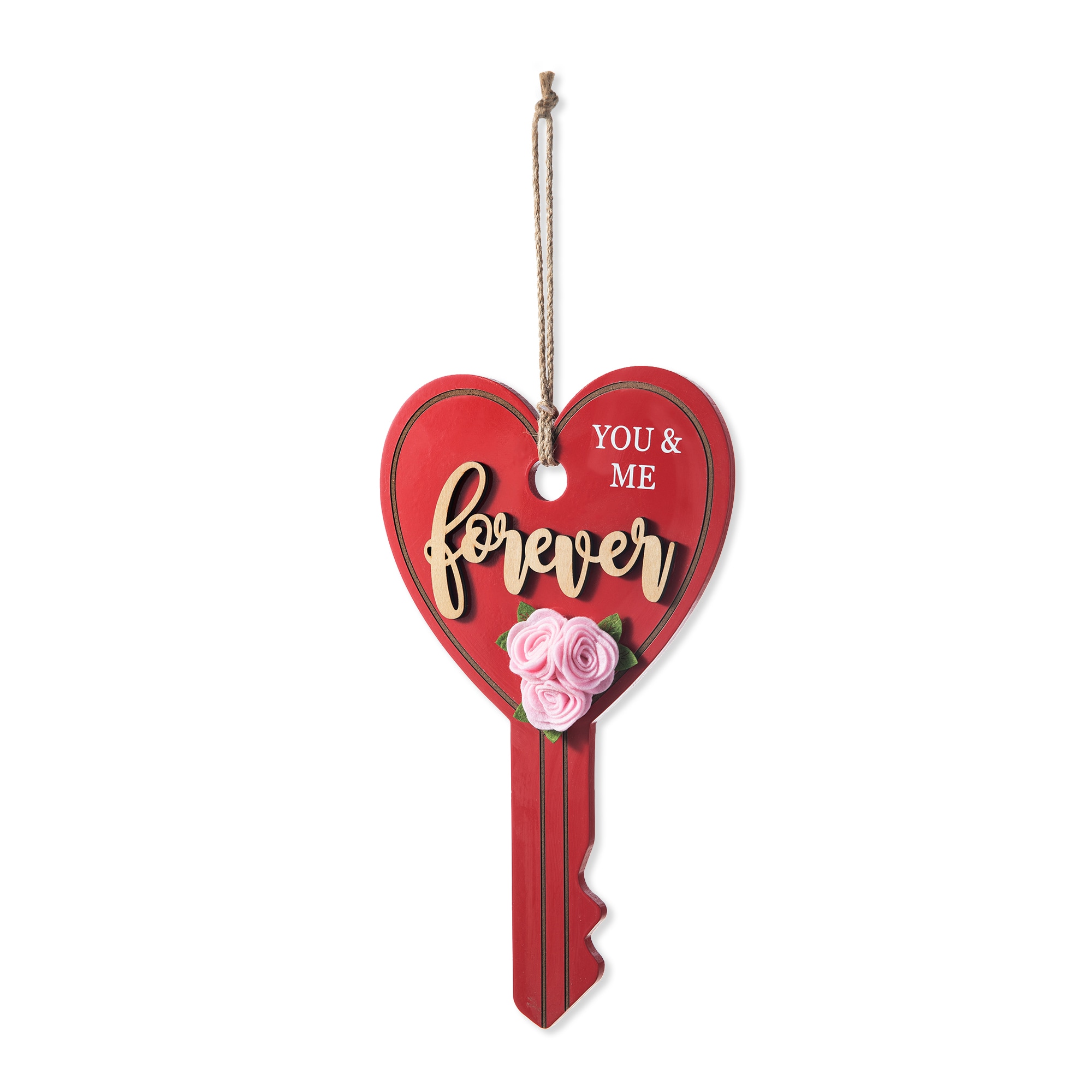 Glitzhome 2019400024 14-in H Valentine's Day Hanging decoration