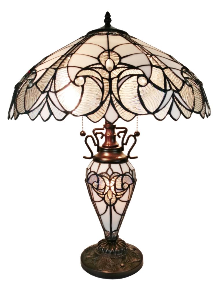 Amora Lighting AM203TL18 23-in Multi Table Lamp with Glass Shade