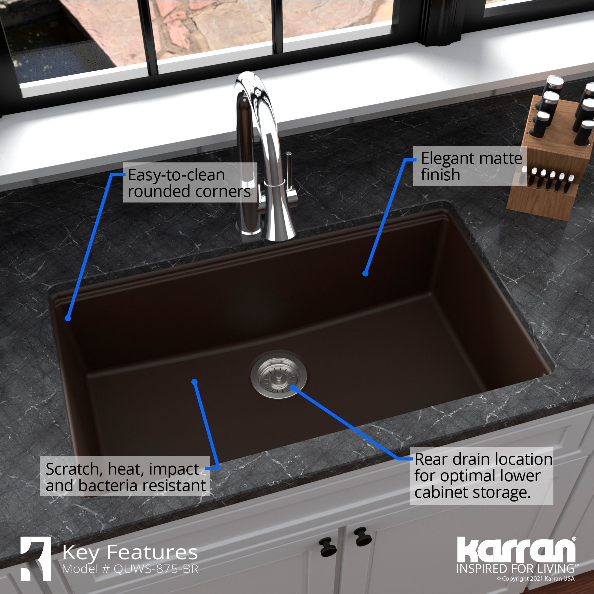 Karran QUWS-875-BR Kitchen-Sinks - View #6