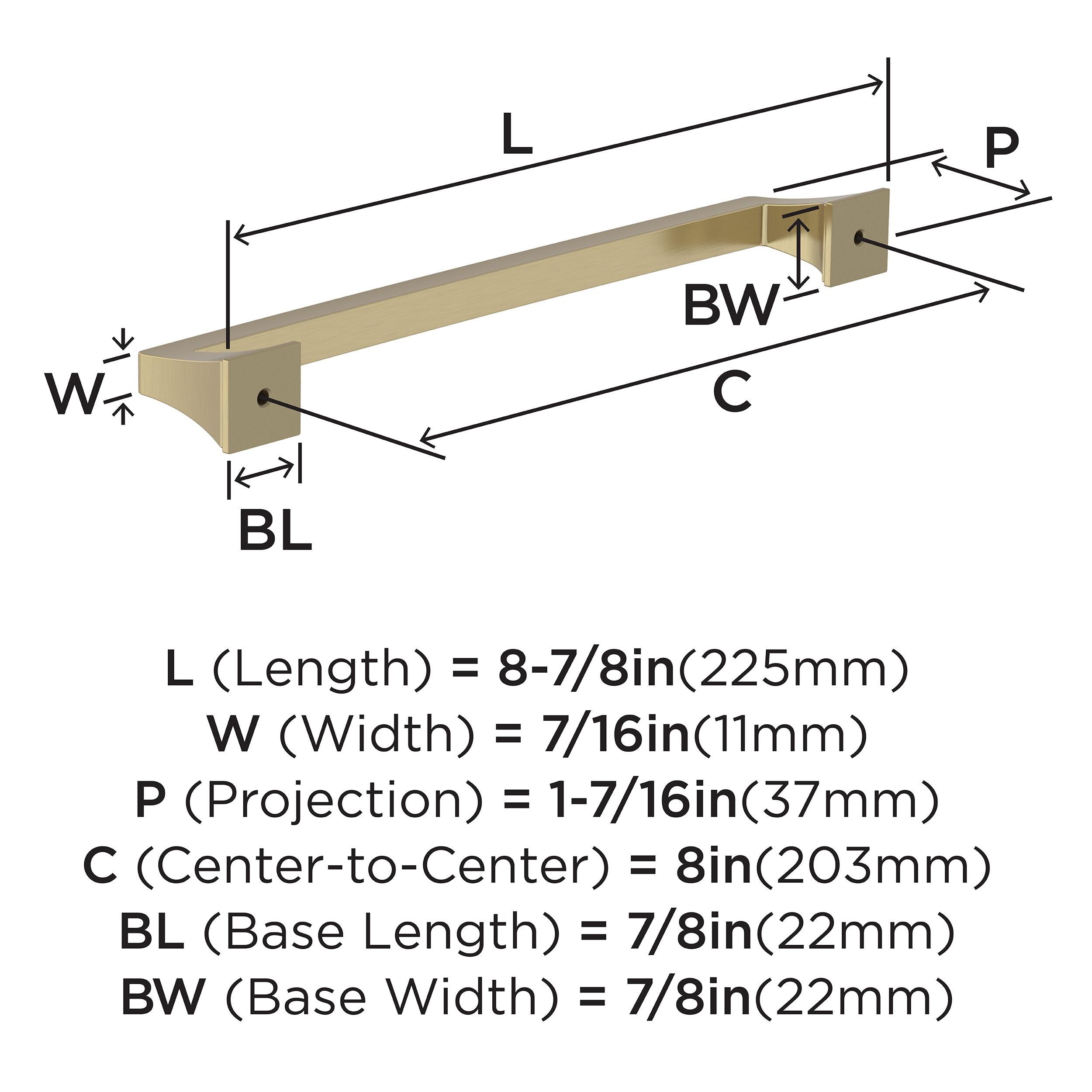 Amerock BP53535BBZ Cabinet-Pulls - View #5