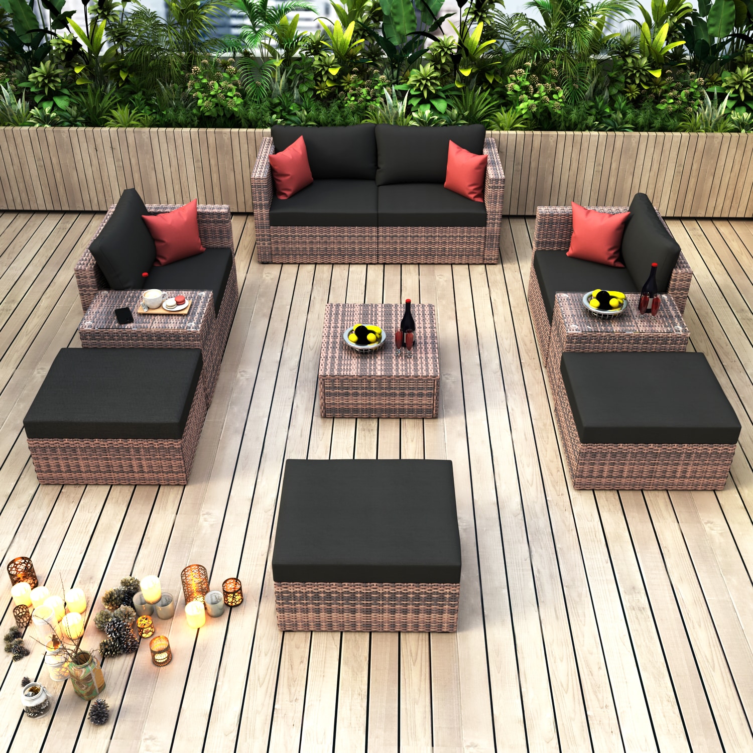 Forclover R4FW-038BK Patio-Conversation-Sets - View #2