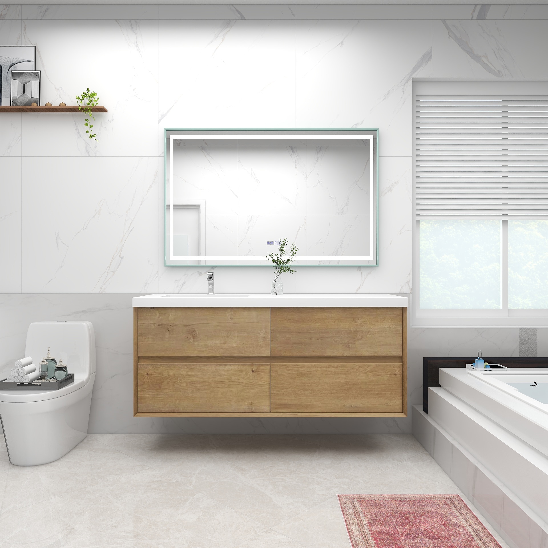 BV Better Vanity SLIM60SL-OAK Bath-Vanity-Combo - View #3