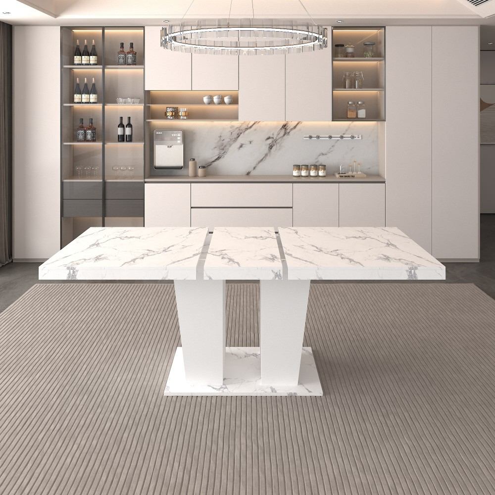 Coolbibila RAEGAN-TABLE-WHITE Dining-Tables - View #6