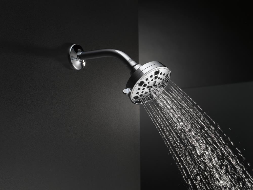 Delta Faucet 5-Spray H2Okinetic Shower Head Matte Black 52638-BL15-PK