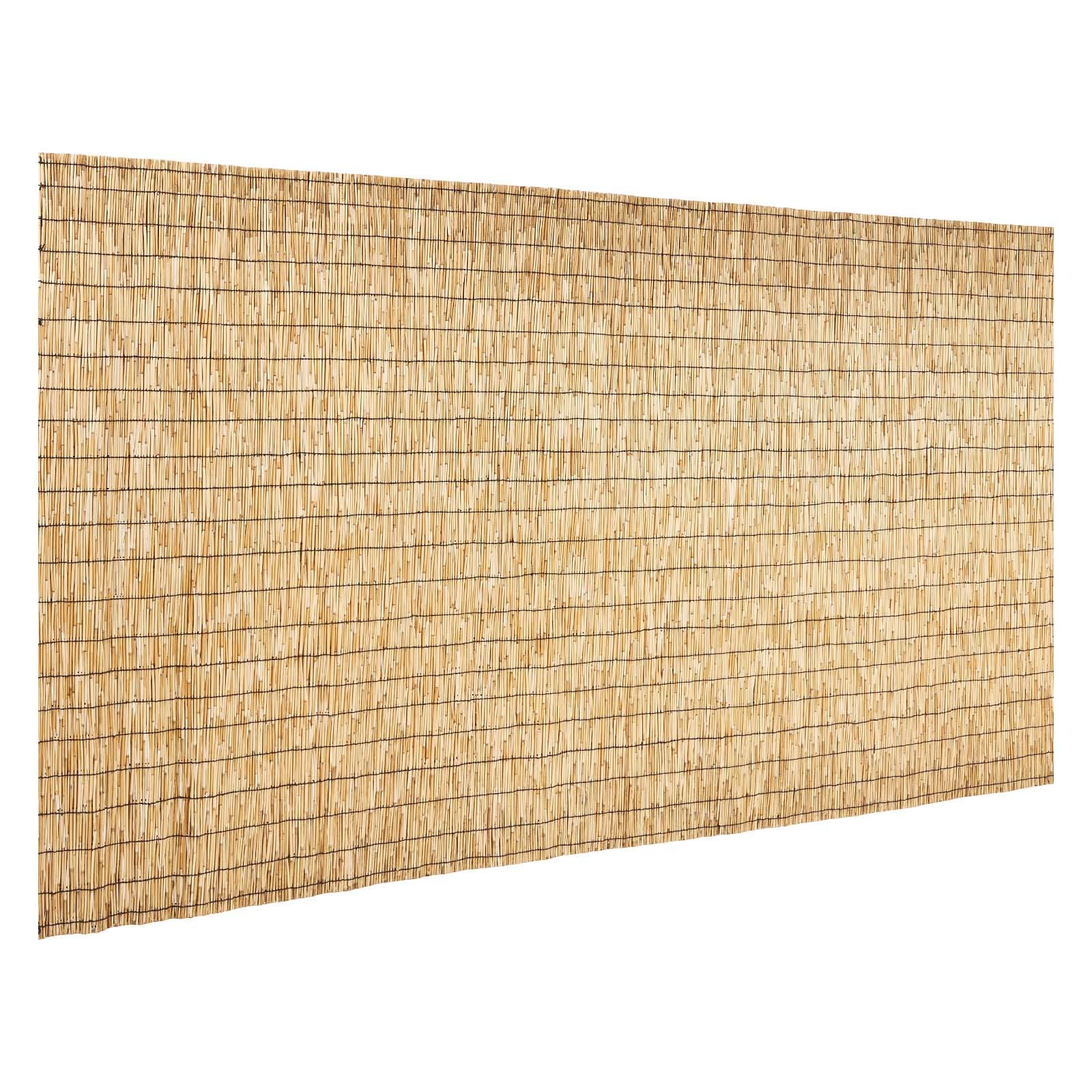 VEVOR Natural Reed Fencing 5.58 x 16.4 ft Decorative Natural Reed Fencing Roll Decorative Fence for Backyard Garden Divider Privacy Screen Panel Curtain for Balcony Patio Garden Backyard Outdoor