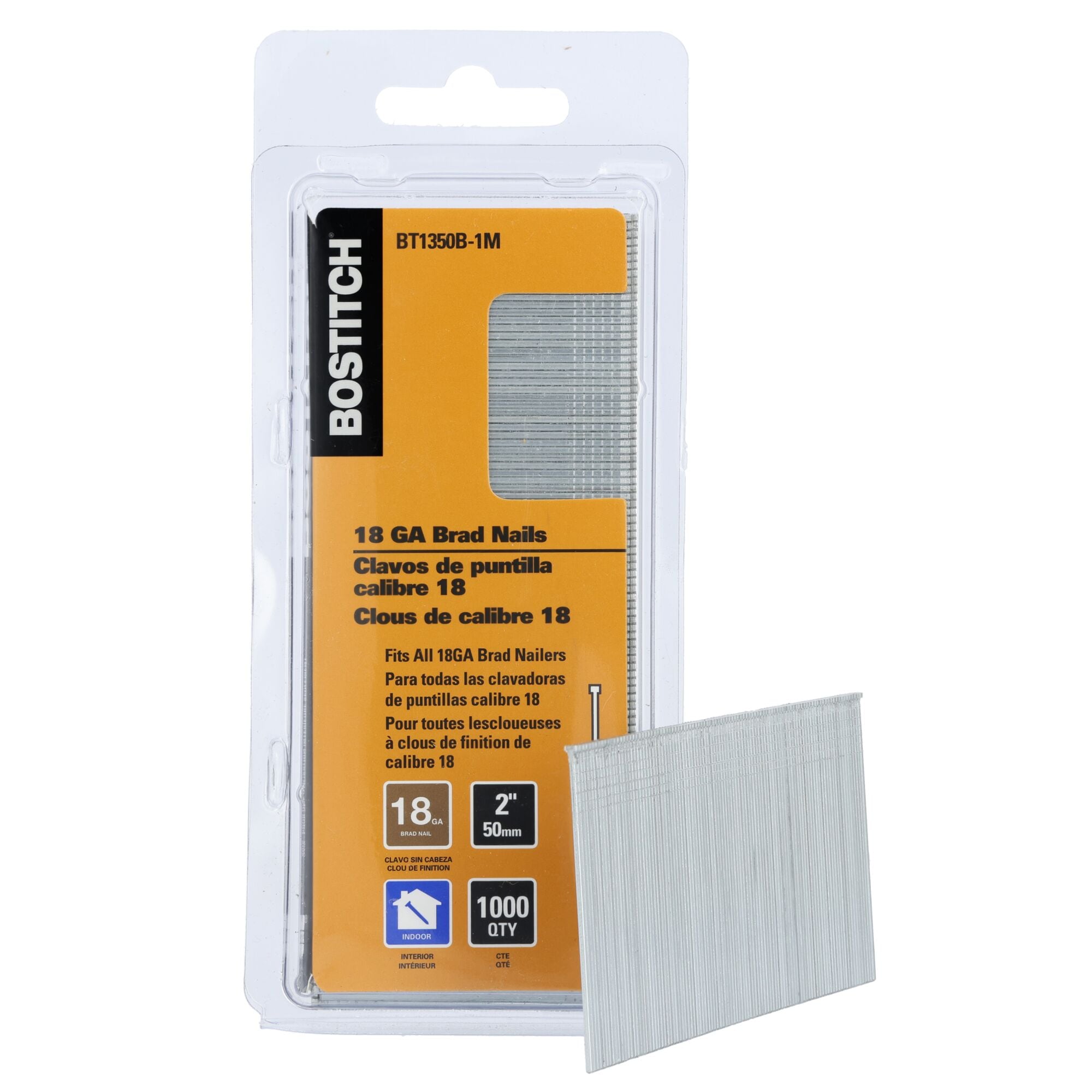 Bostitch BT1350B-1M 2-in 18 -Gauge Straight Bright Collated Finish nails