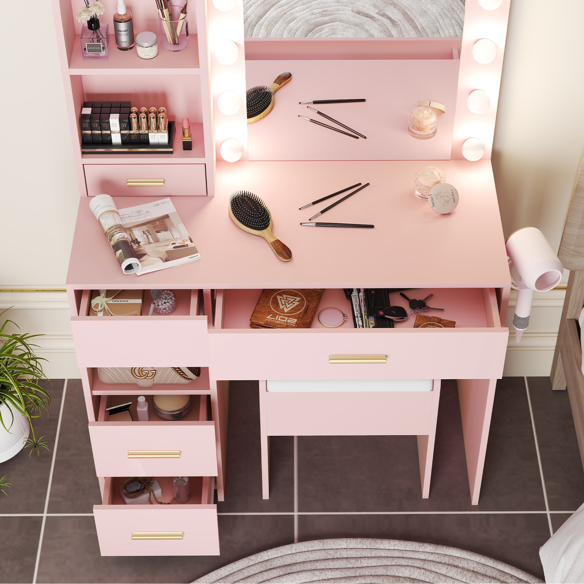  VVB002-35PK-USZX-LW1 Bedroom-Vanities - View #6