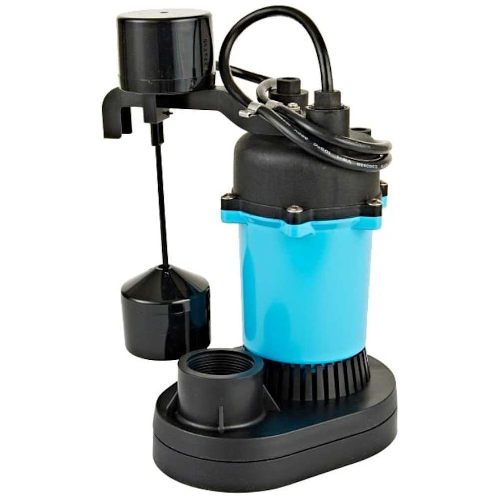 Little Giant  506251 BSP33V  1/3 HP Aluminum / Thermoplastic Sump Pump with PB Vertical Switch