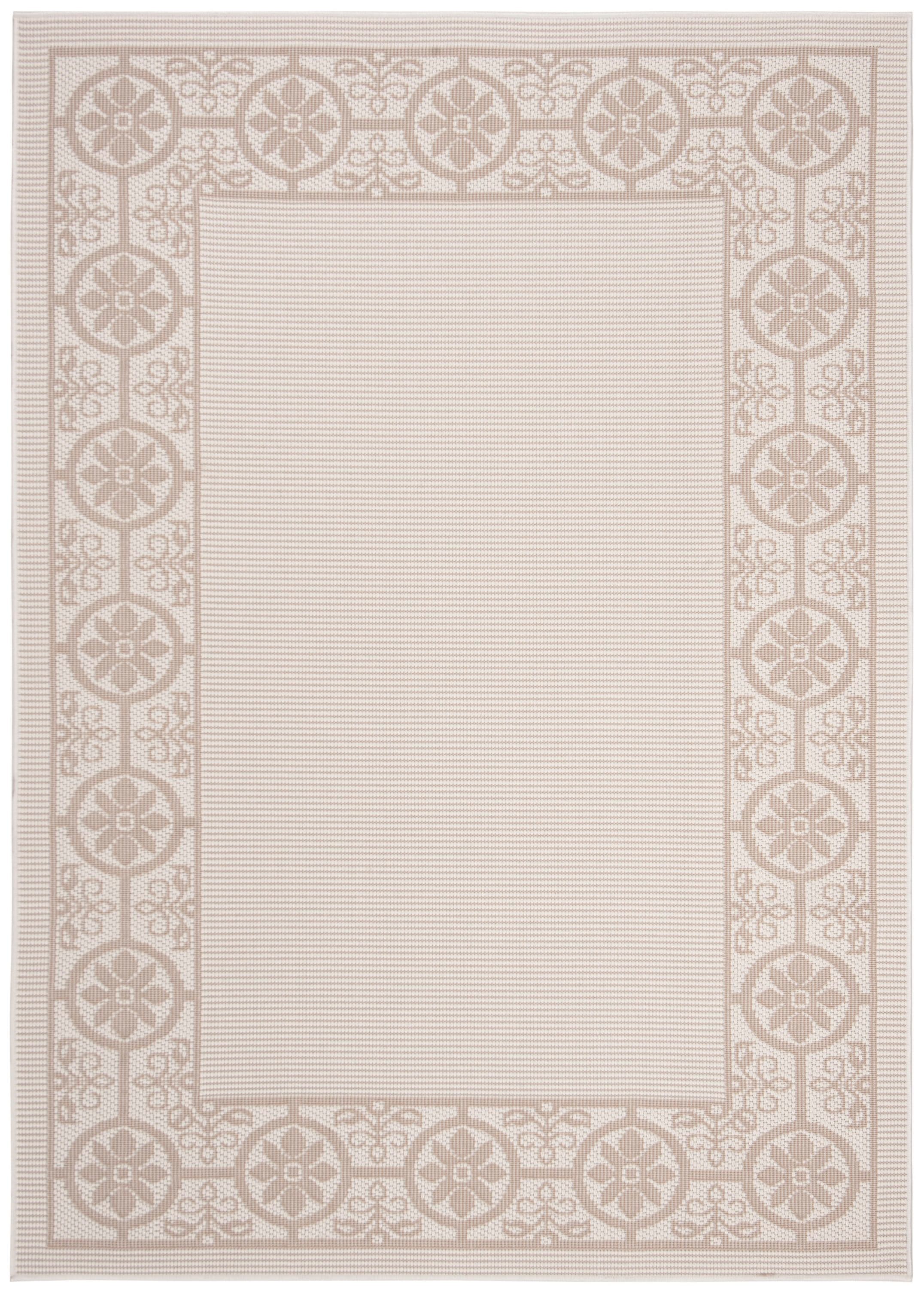 Safavieh BMU815C-9 Bermuda Pembroke 9 x 12 (ft) Loomed Polypropylene Ivory/Beige Rectangular Indoor/Outdoor Floral/Botanical Coastal Area rug