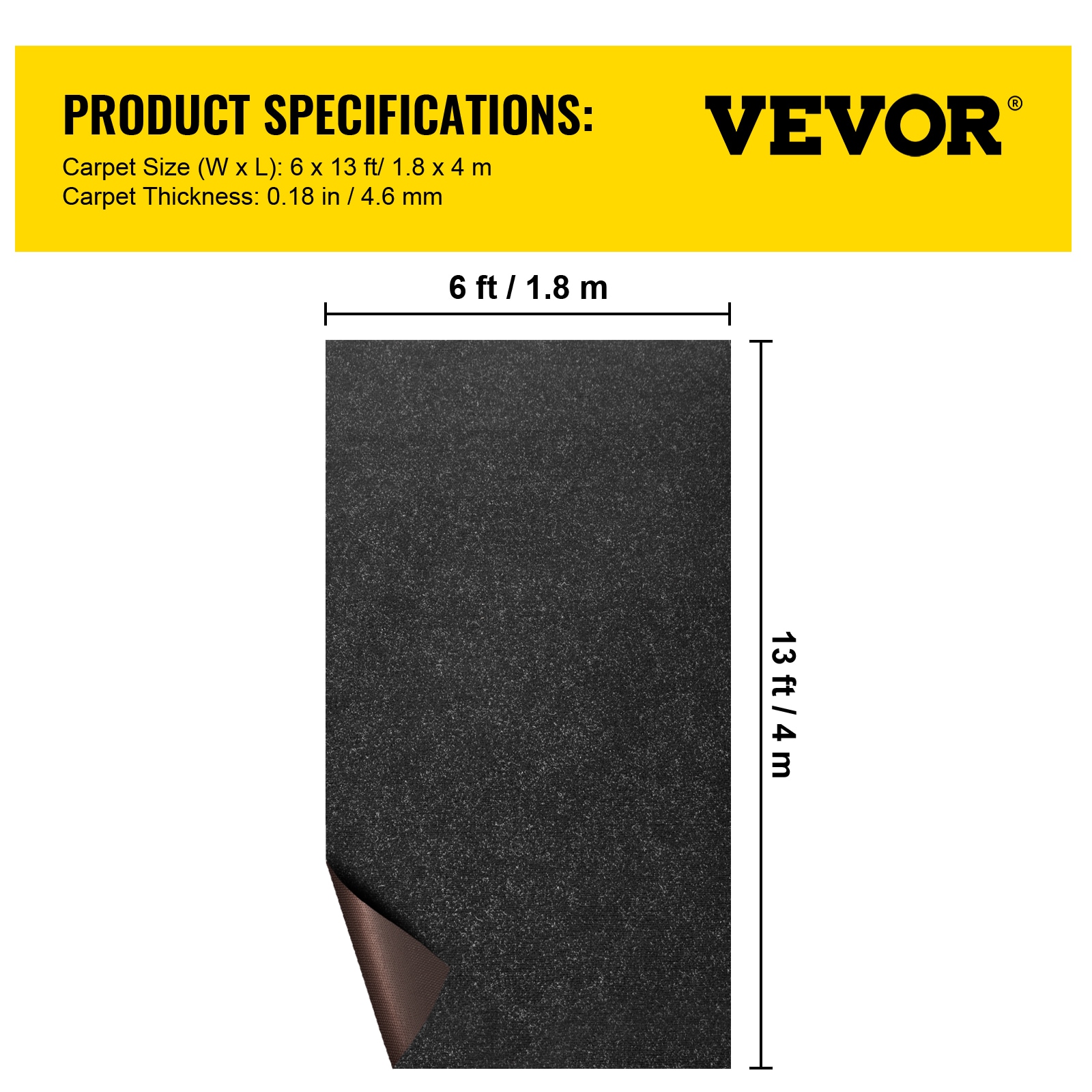 VEVOR JXWDTHS1.8X4M0001V0 Carpet-Panel - View #8