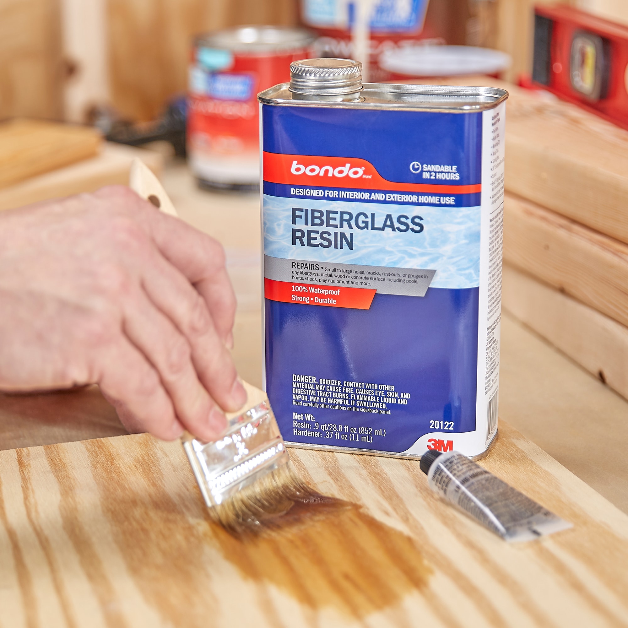Fiberglass Repair Kit- 1 Quart Resin, 2 yards Fiberglass Plus Supplies–  Fiberglass and Resin
