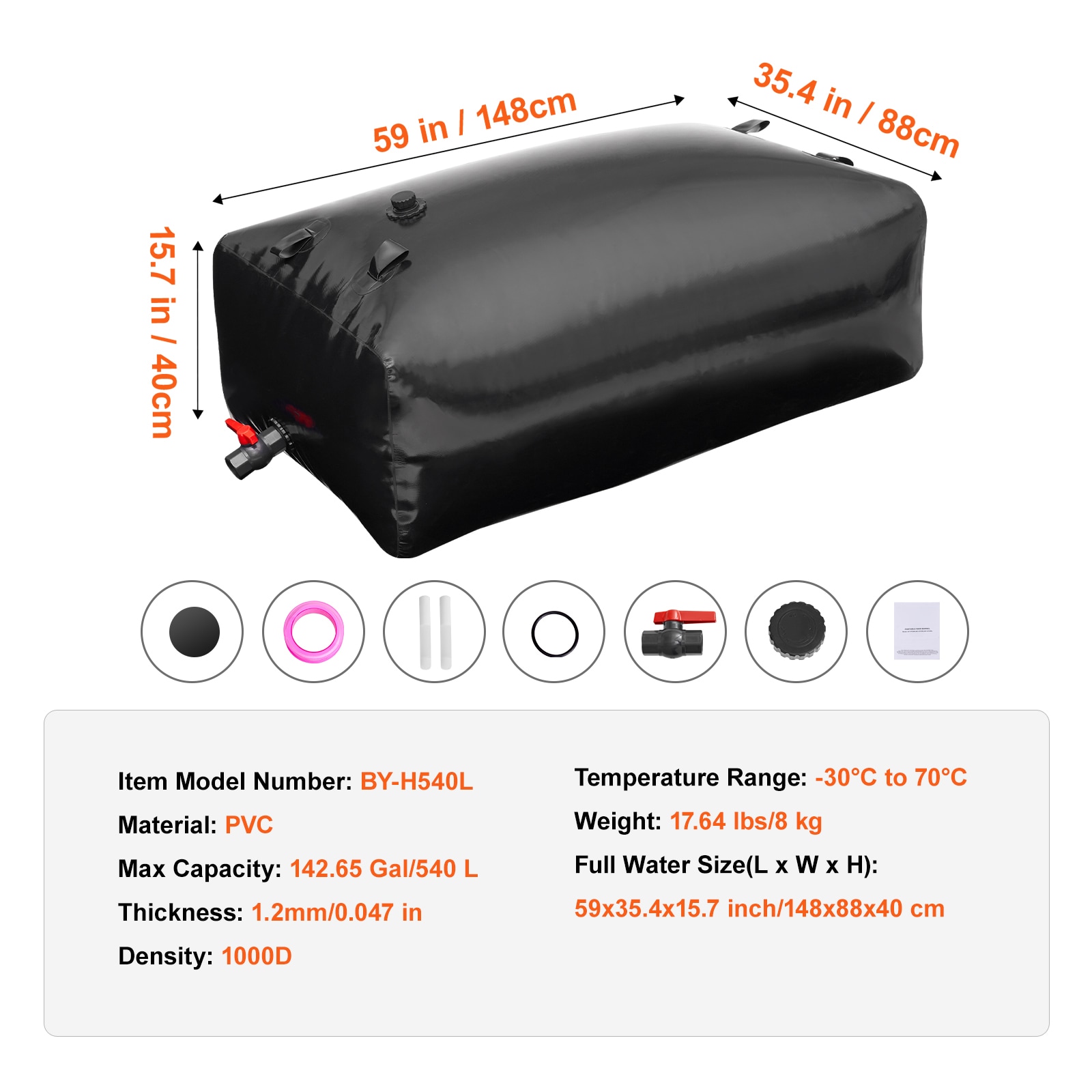 VEVOR SCCSDHSPVCB503528V0 Water-Storage - View #7