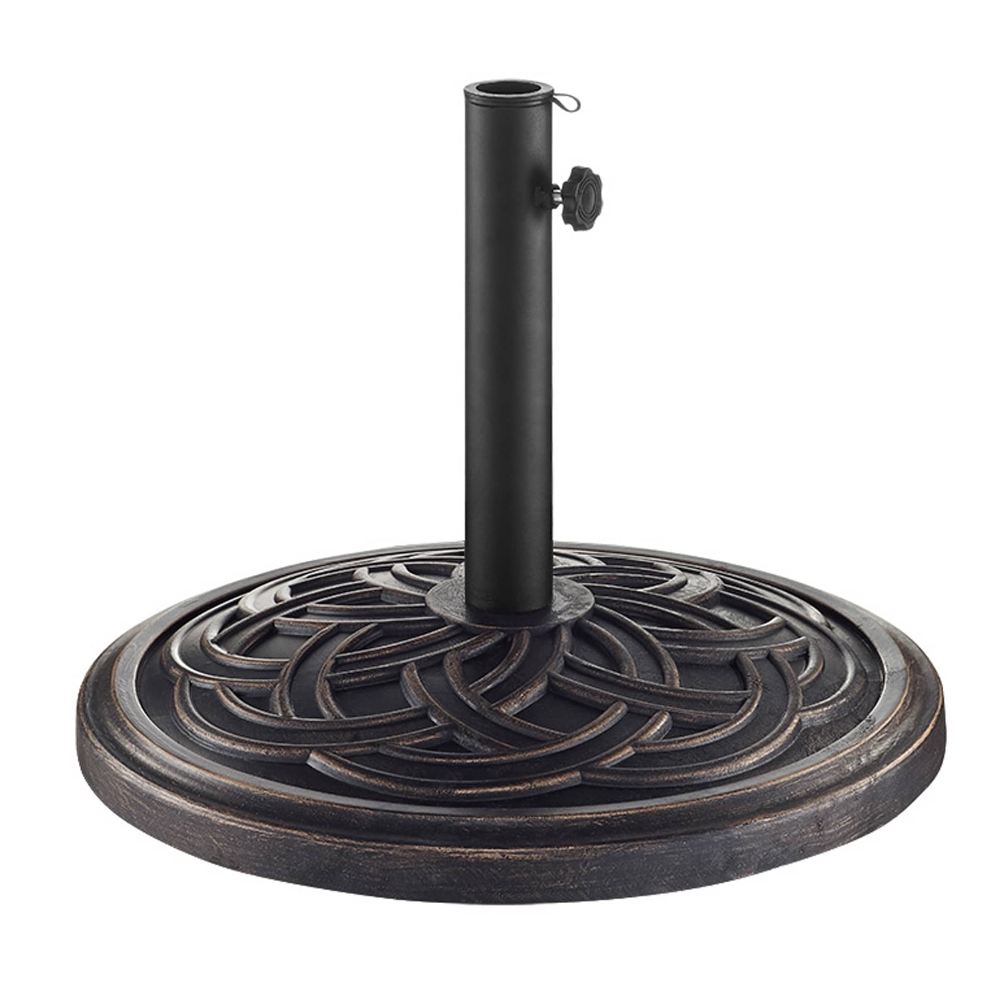 Walker Edison Antique Bronze Patio Umbrella Base at Lowes.com