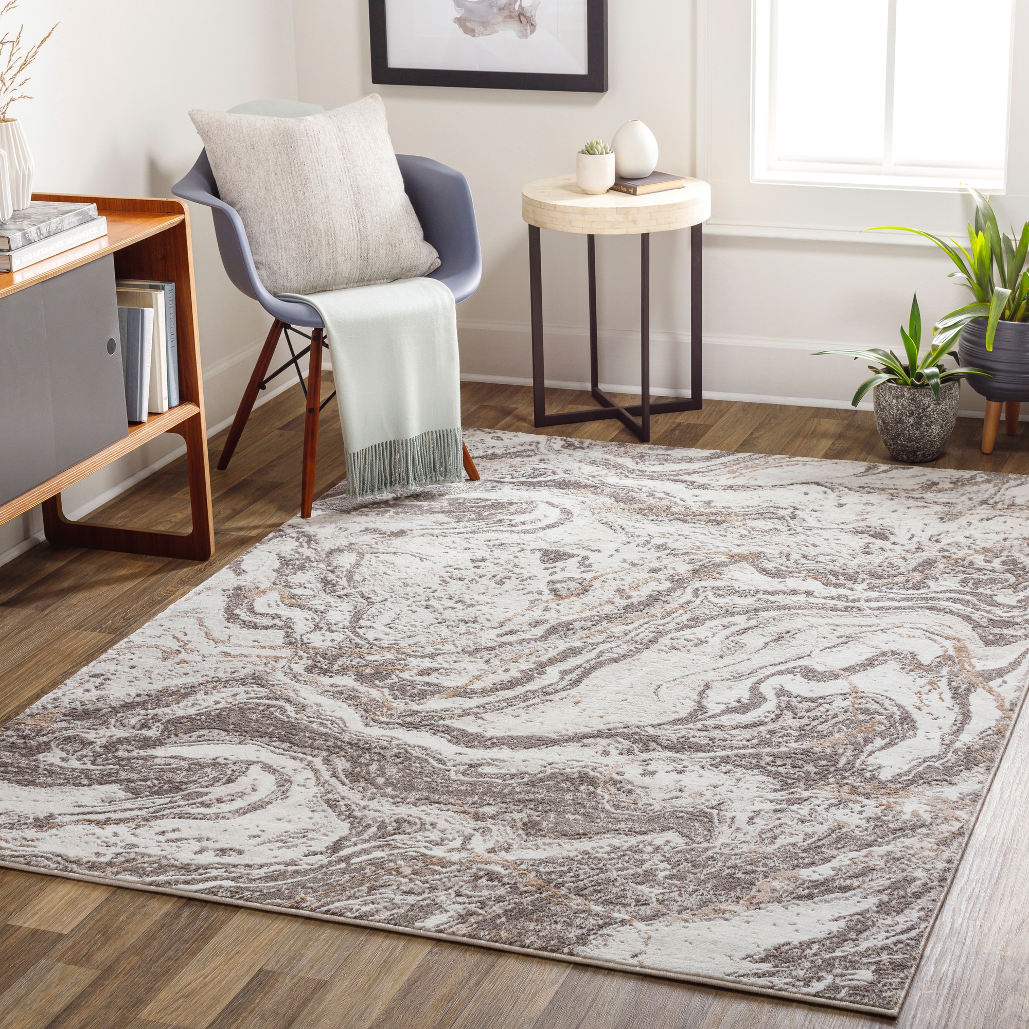 Artistic Weavers 5 X 8 Ft Taupe Indoor Abstract Area Rug At 