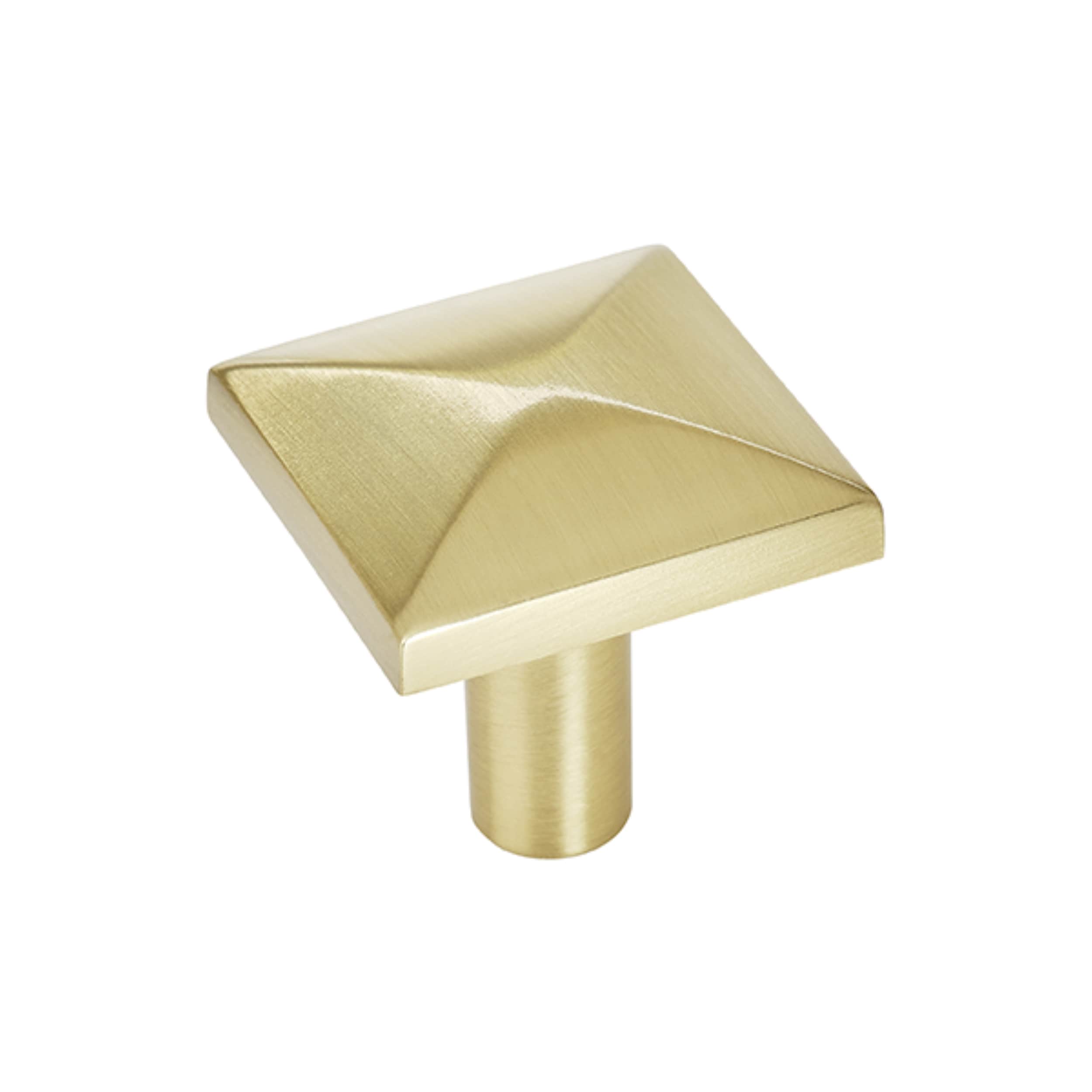 Amerock 10BX29370BBZ Extensity 1-1/8-in Golden Champagne Square Contemporary Cabinet Knob 10 -Pack