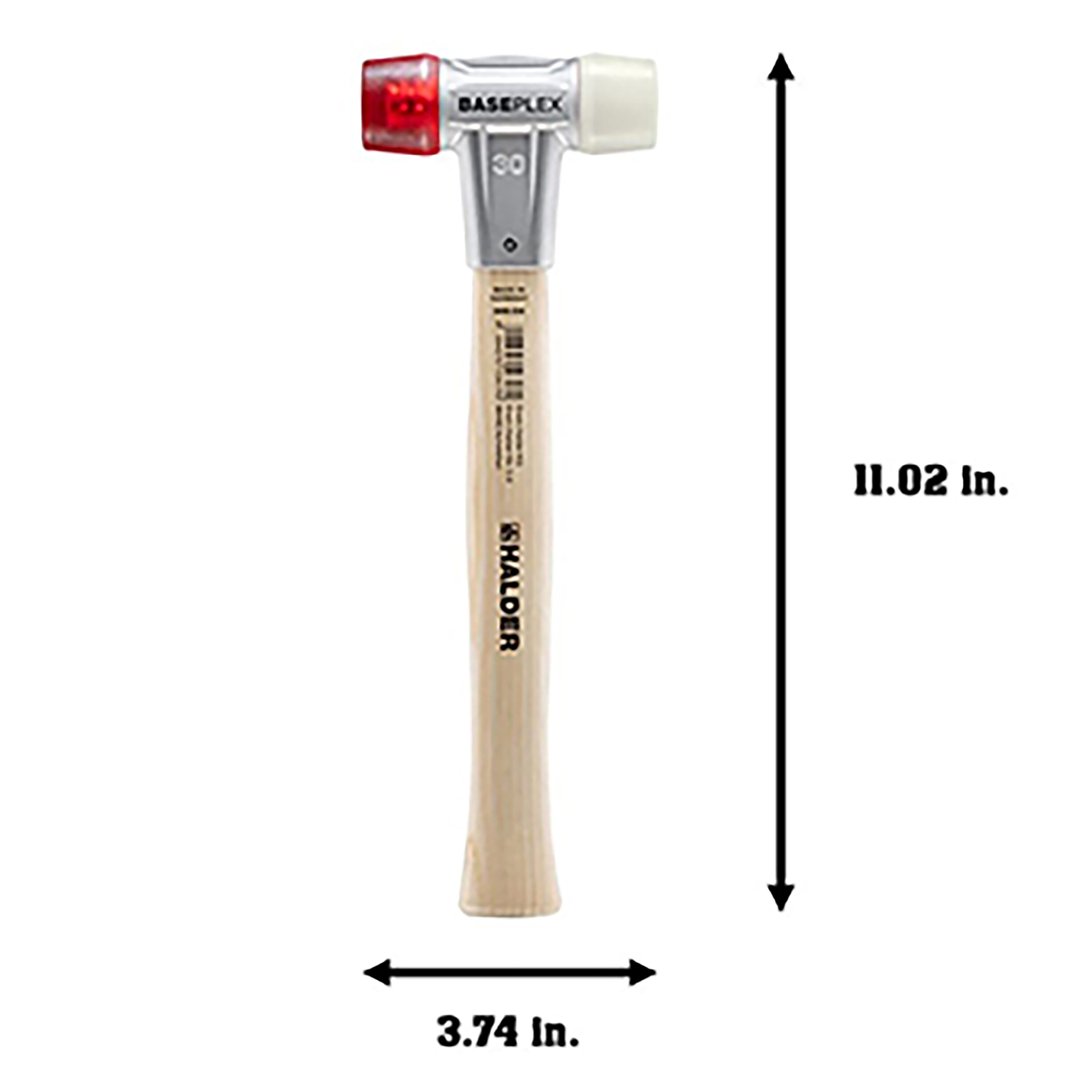 Baseplex 11" Ergonomic Wood Handle Nylon Mallet