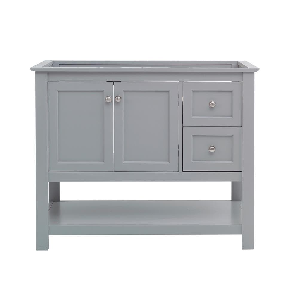 Fresca FCB2340GR Manchester 42-in Gray Bathroom Vanity Base Cabinet without Top