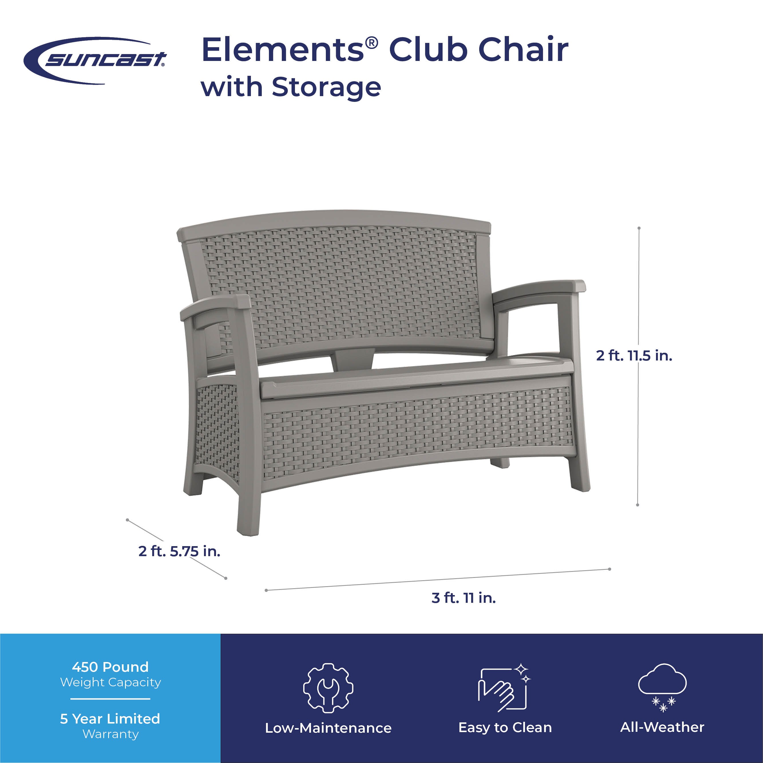 Suncast BMWB5000DG Sofas-Loveseats - View #4
