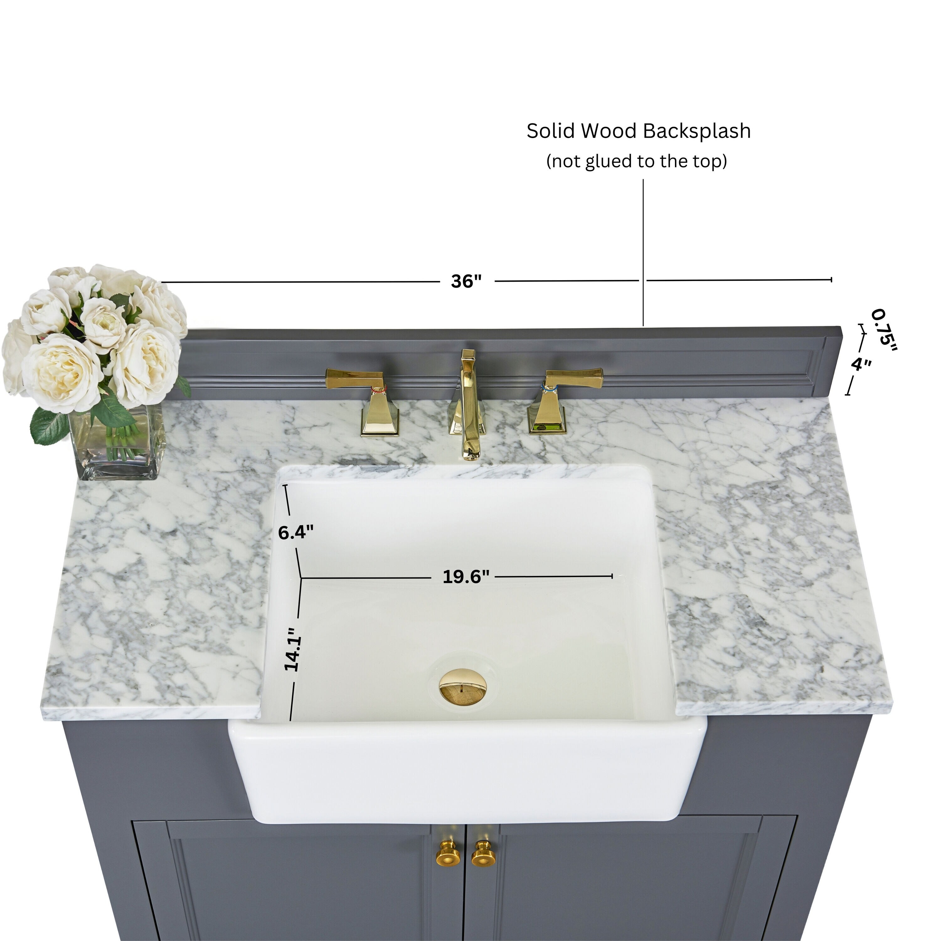 Ancerre Designs VTSADELINE36SGCWGD Bath-Vanity-Combo - View #5