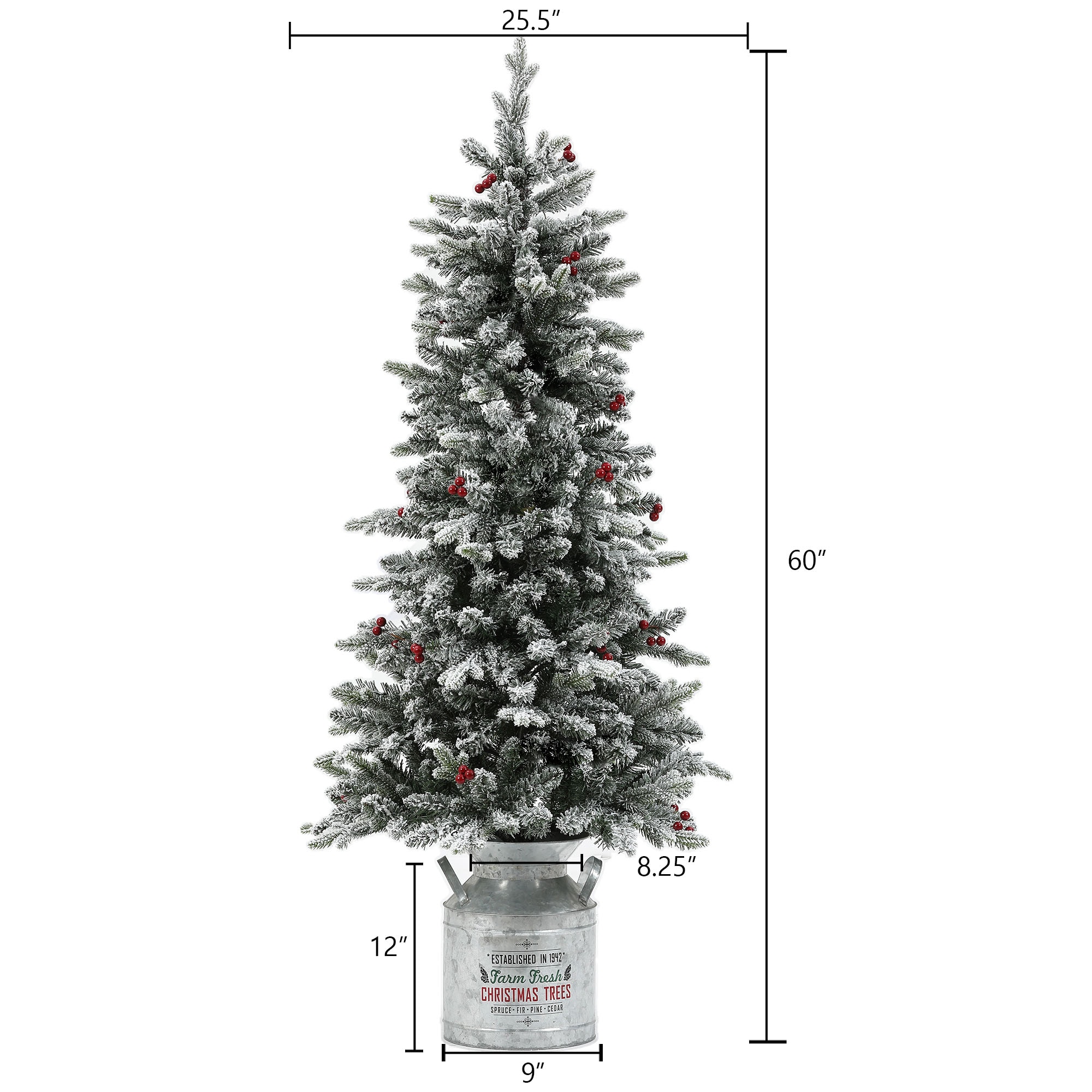 LuxenHome WHAP1395 Artificial-Christmas-Trees - View #4
