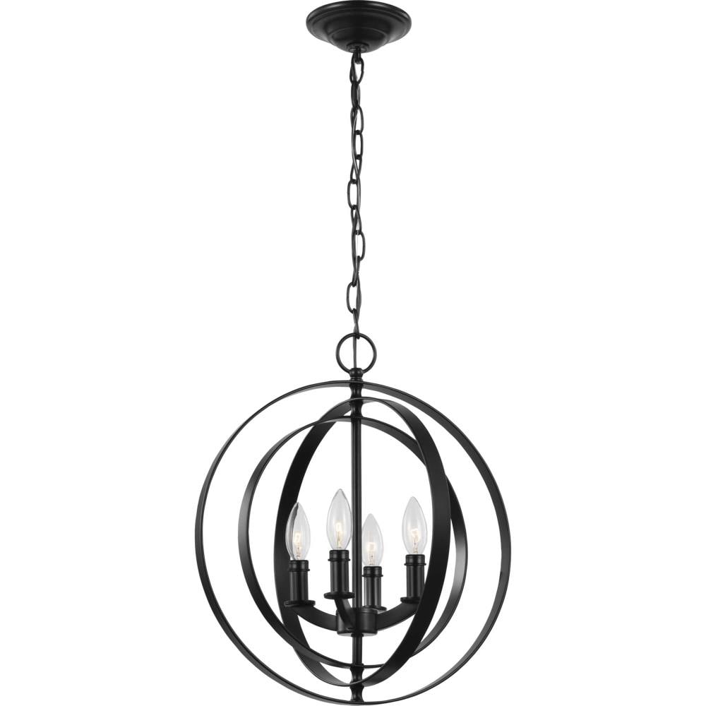 Progress Lighting Equinox 4-Light Graphite Traditional Lantern Medium ...