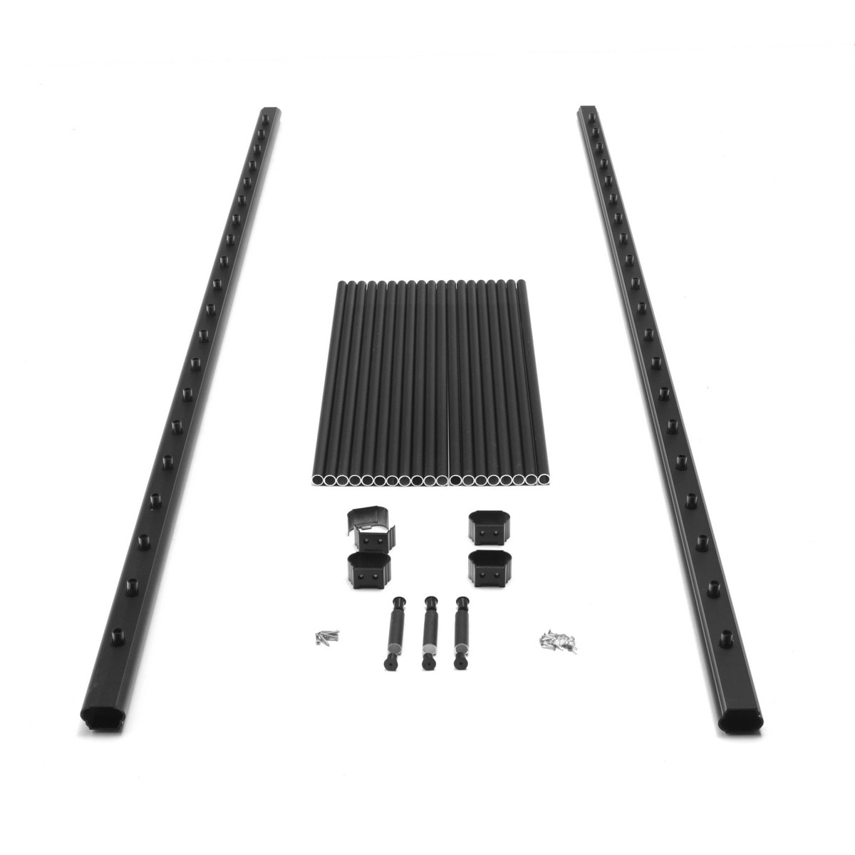 Black Powder Coated 8 ft. Support Channel – InvisARail®