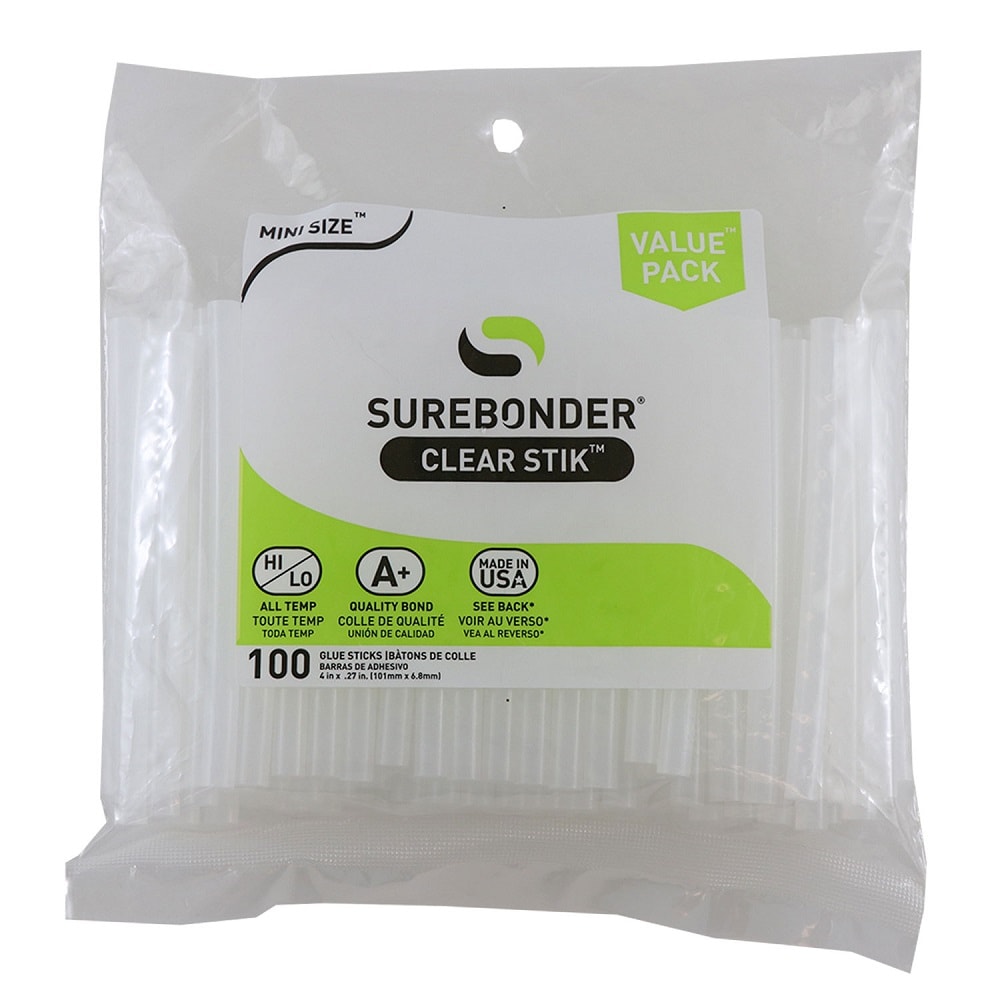 Surebonder All Purpose Clear 4-inch Full Size Hot Glue Sticks - 30