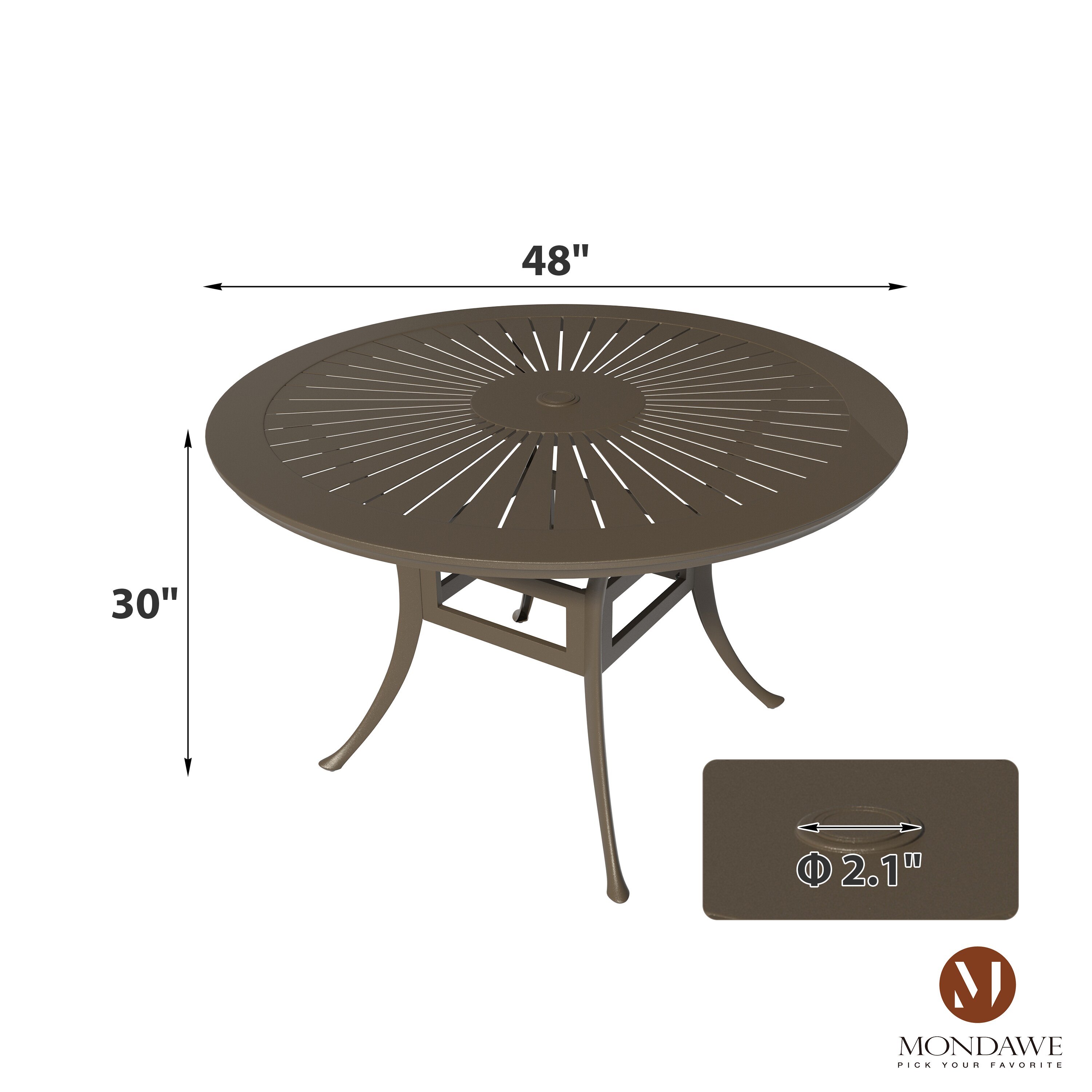Mondawe 21OD112055FF Patio-Tables - View #8